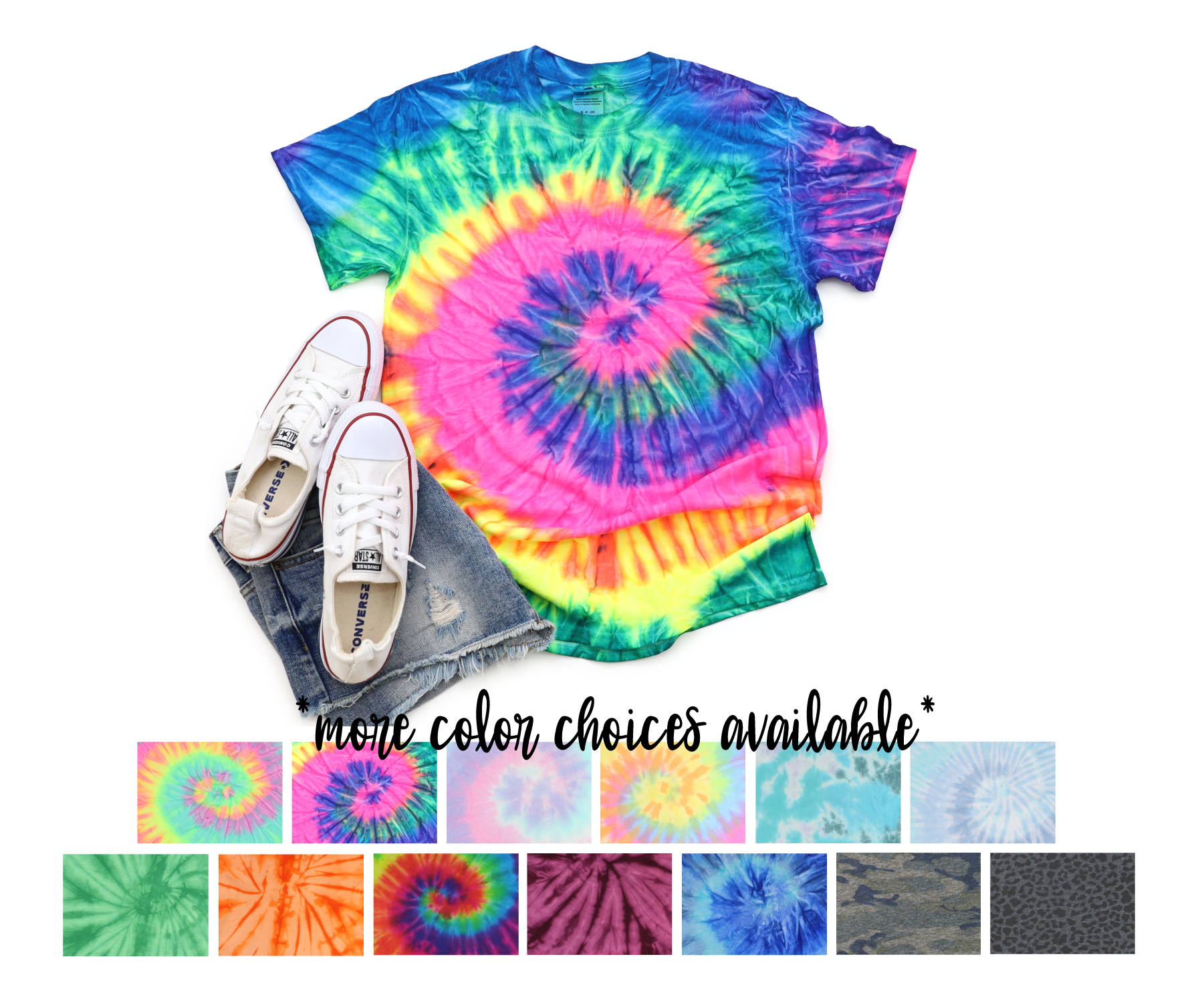 Blank Shirt - Tie Dye, Leopard, or Camo