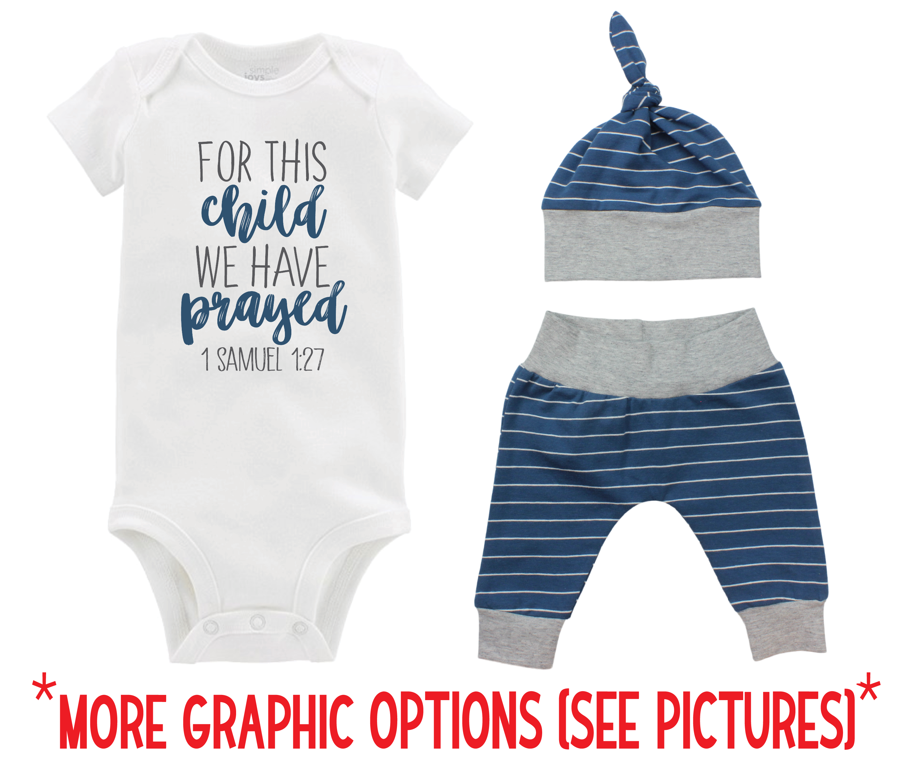 Baby Boy Blue Stripe Outfit