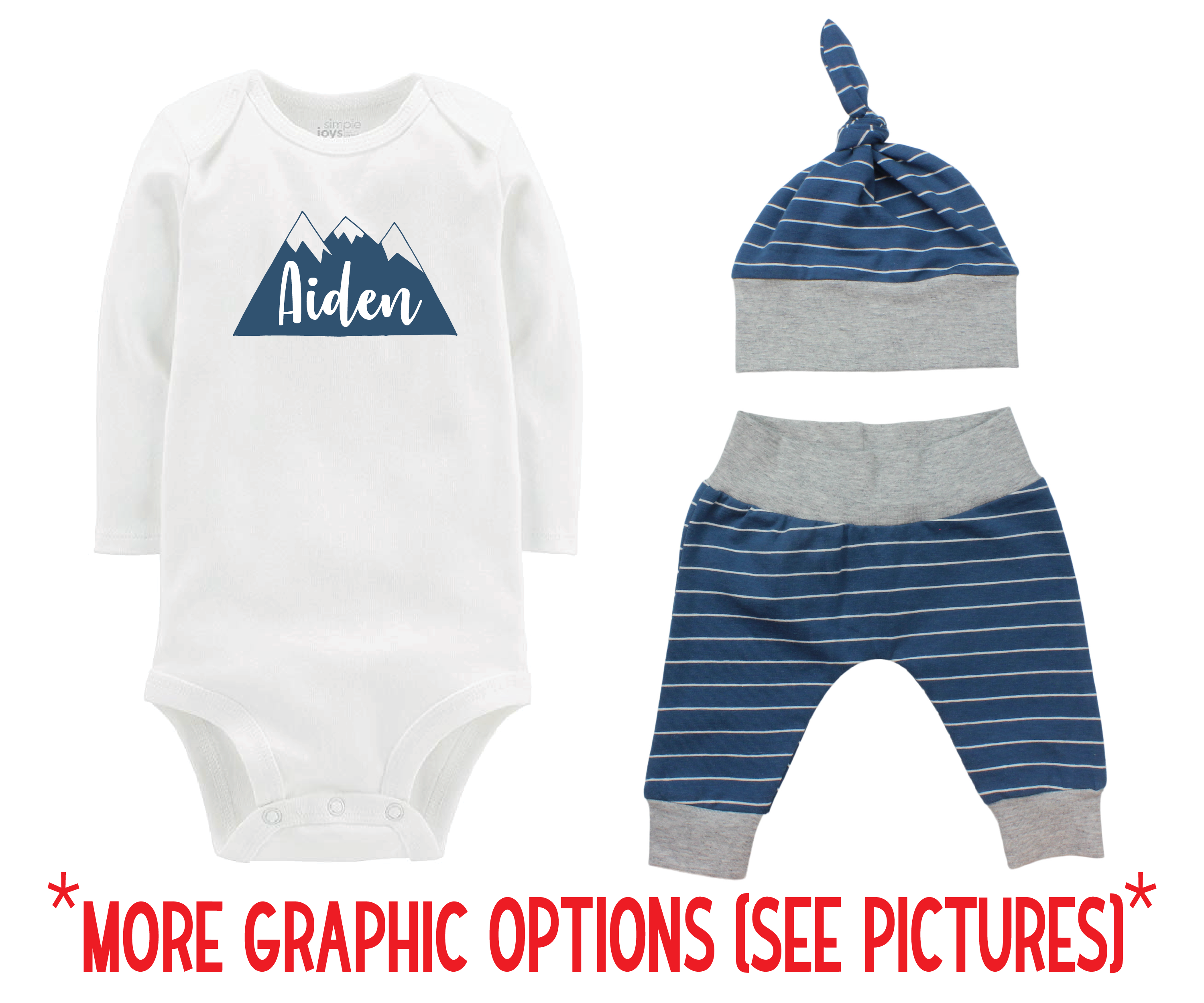 Baby Boy Blue Stripe Outfit