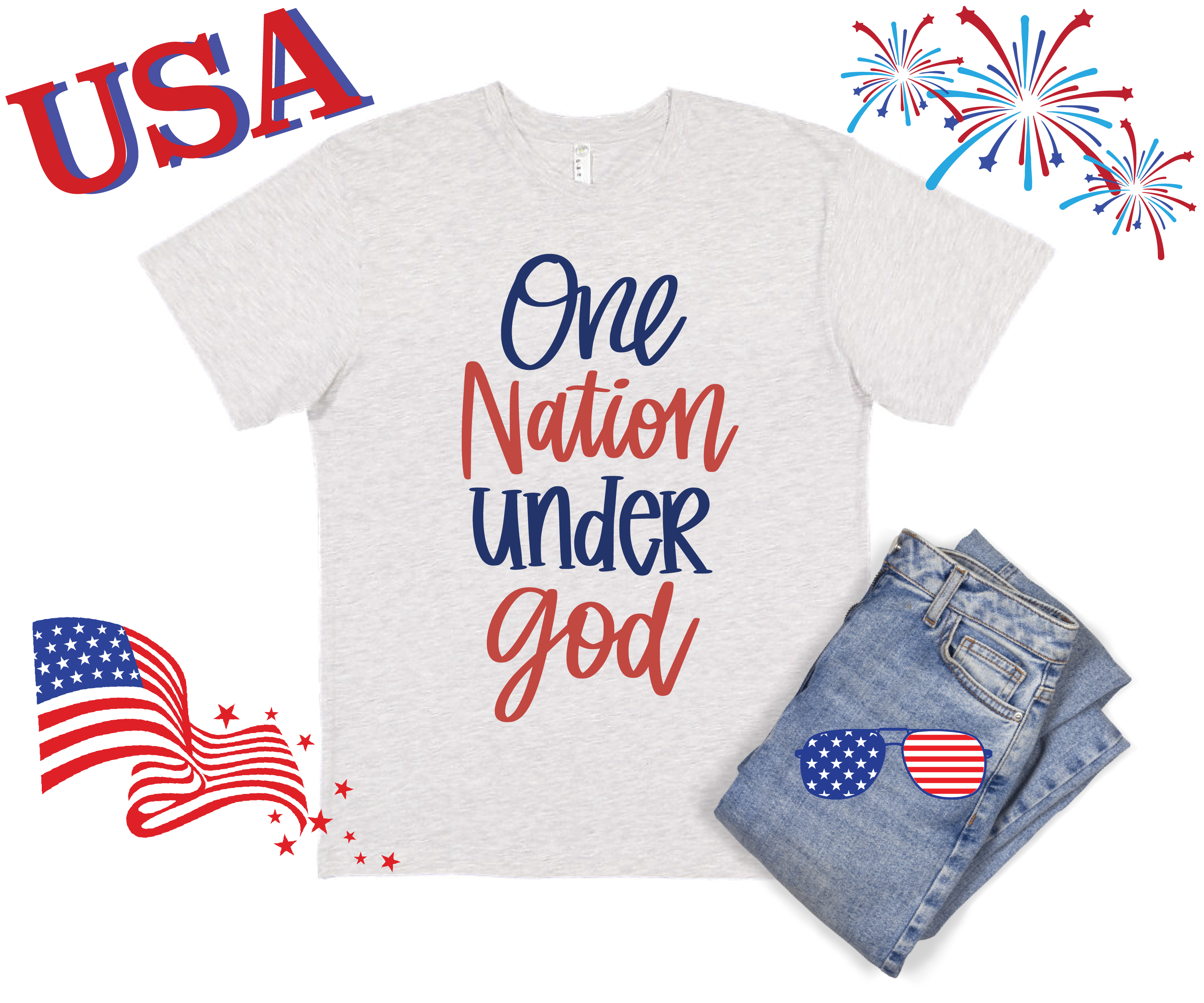 4th of July Printed Shirt