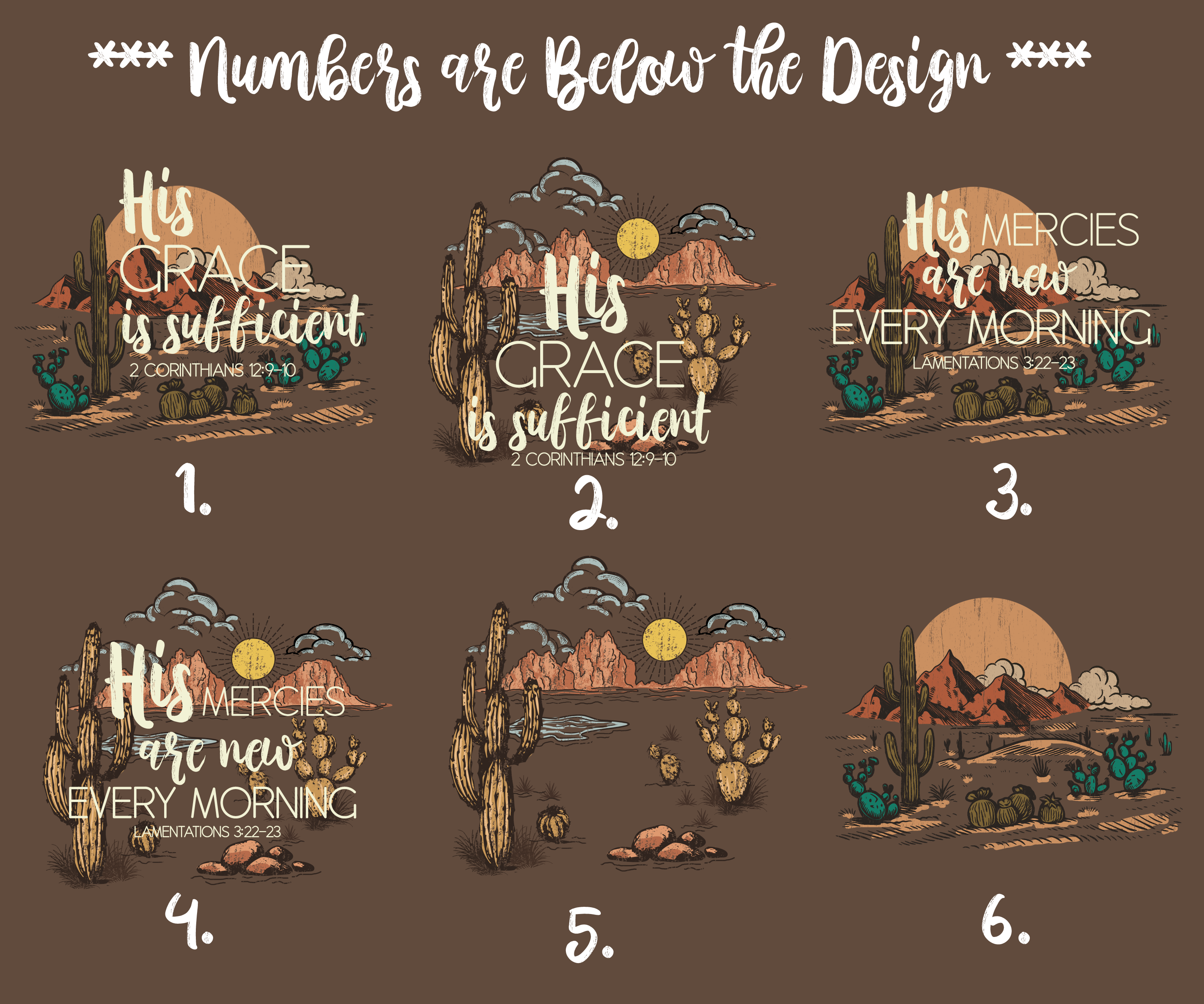 Joy Comes in the Morning Desert Scene Rustic Adventure Brown Tee