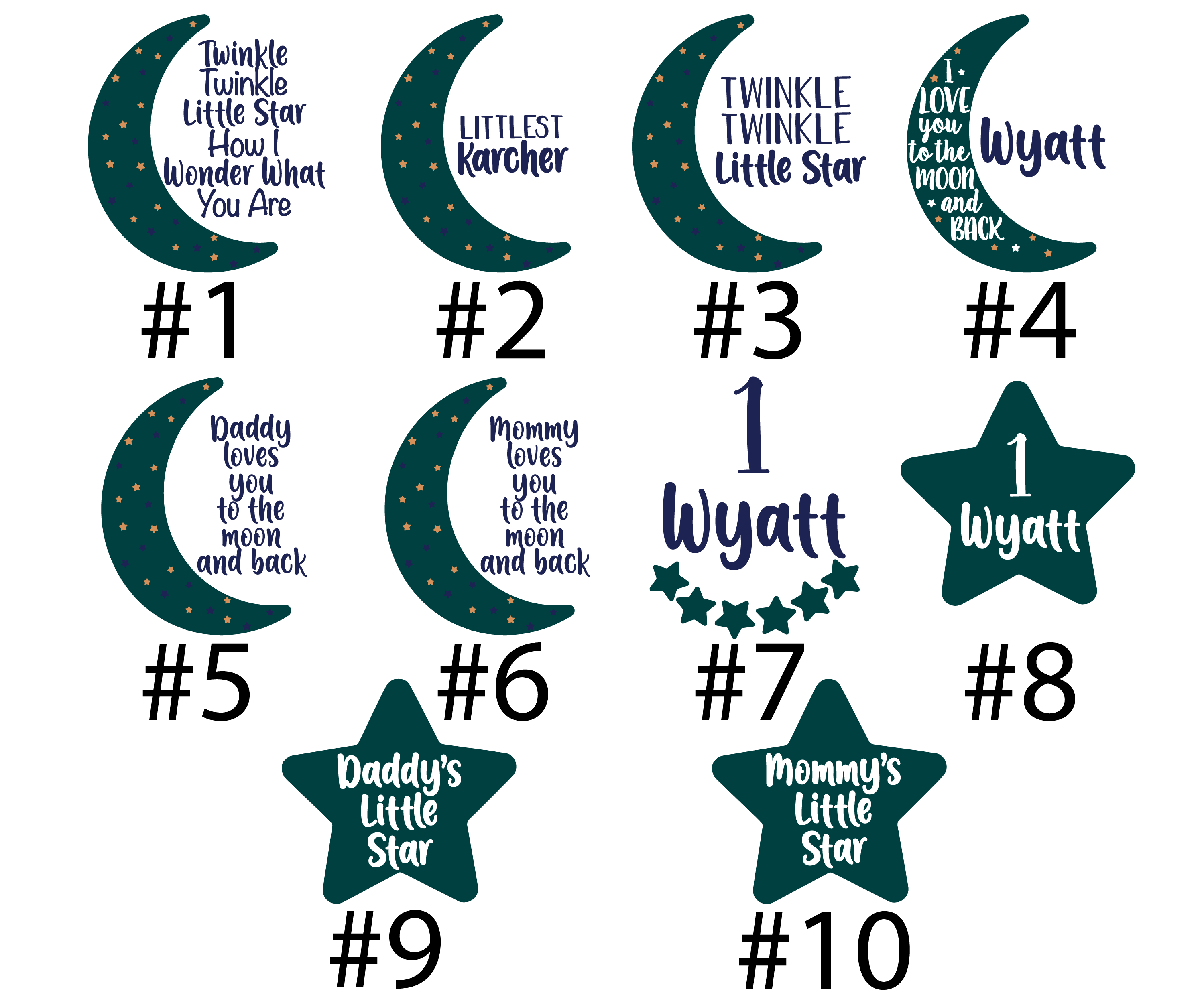 Boy Moons Baby Outfit