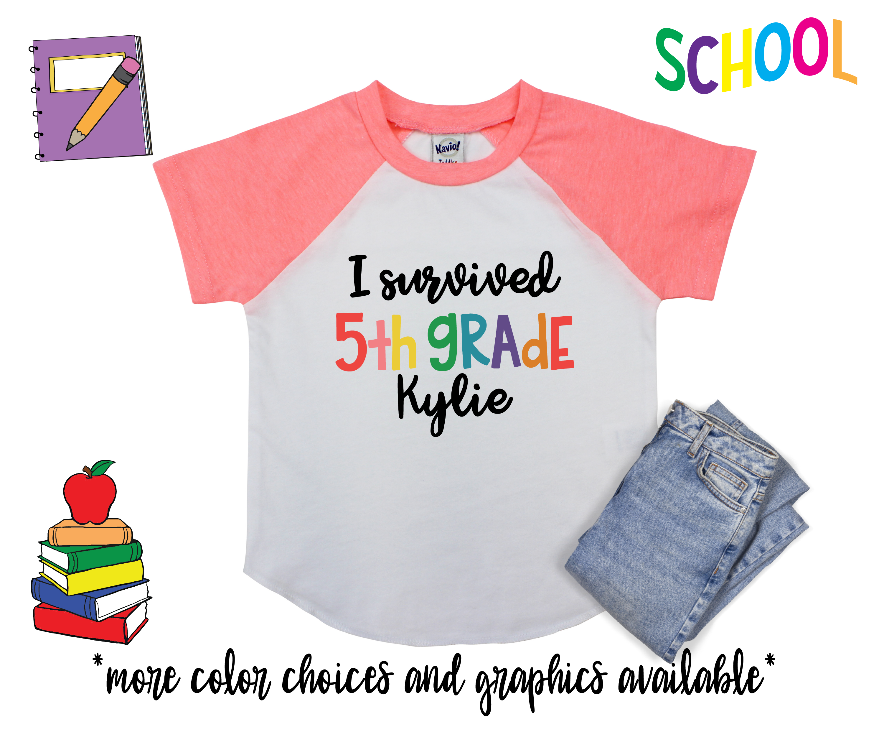 Printed Back to School Shirt