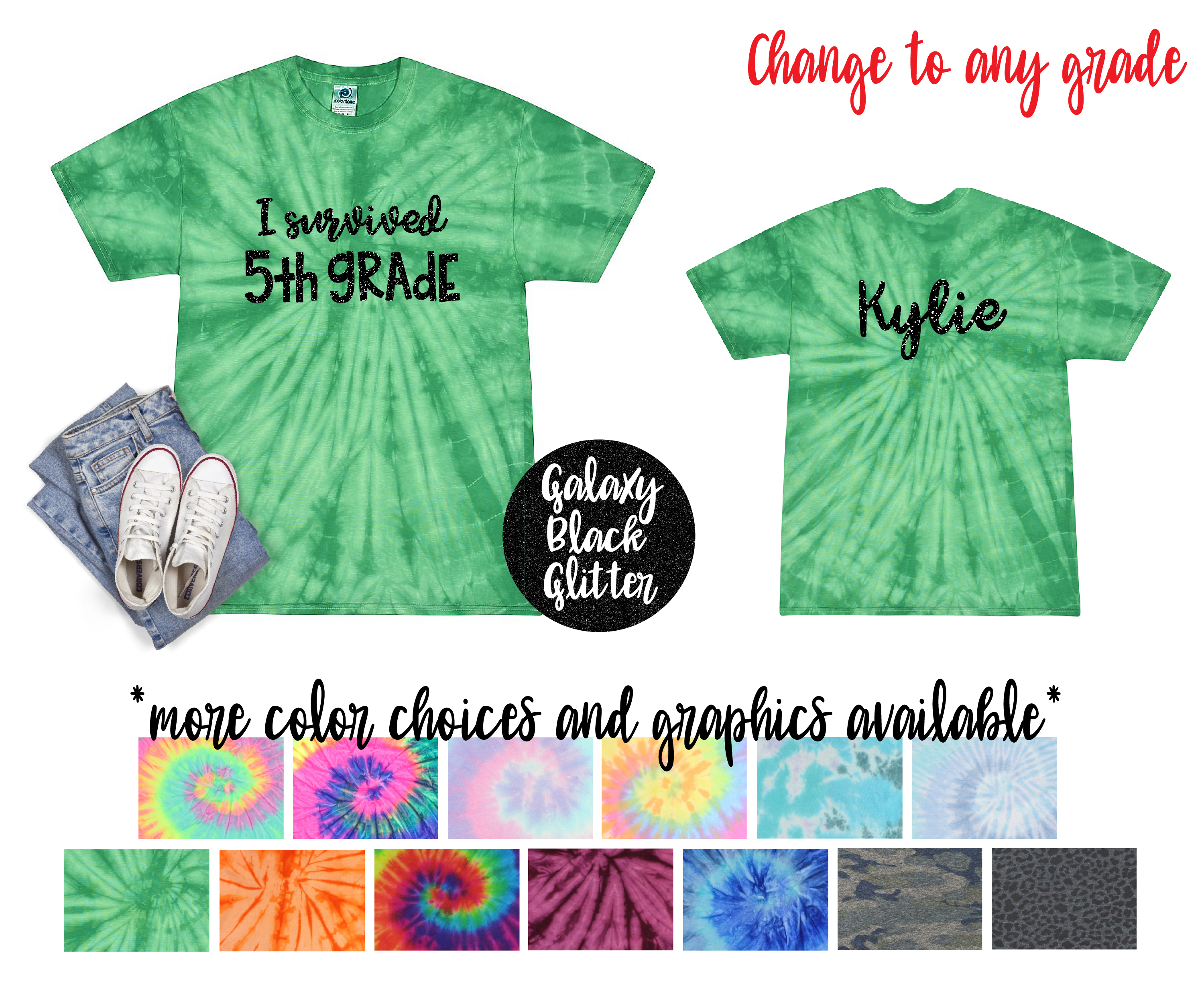 Customizable Rainbow Back to School Shirt