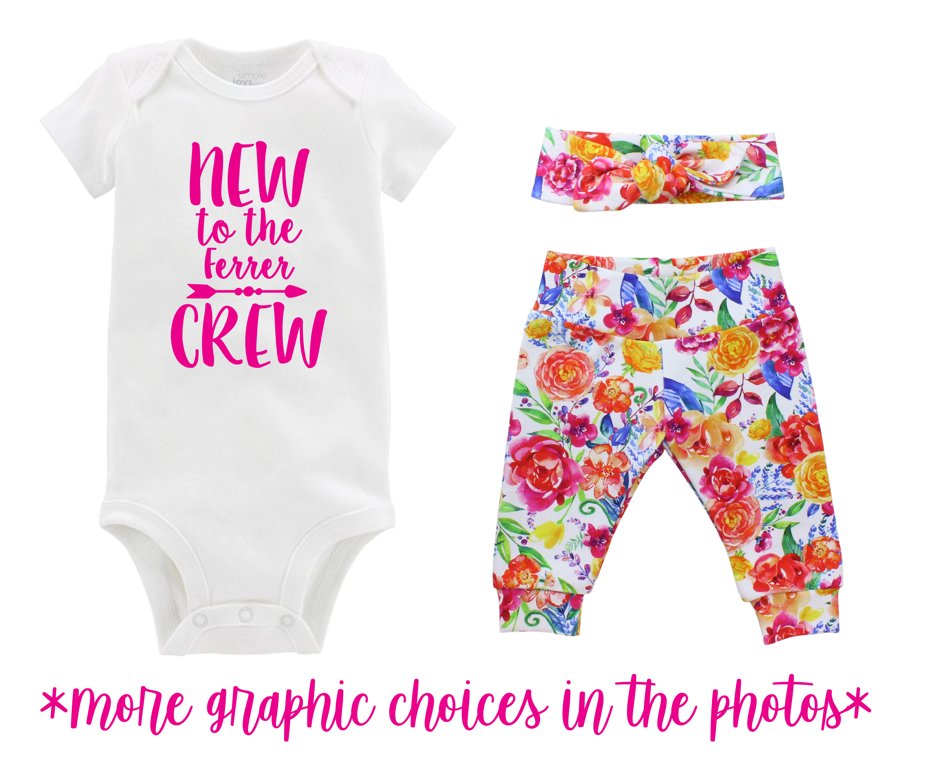 White Floral Baby Girl Outfit