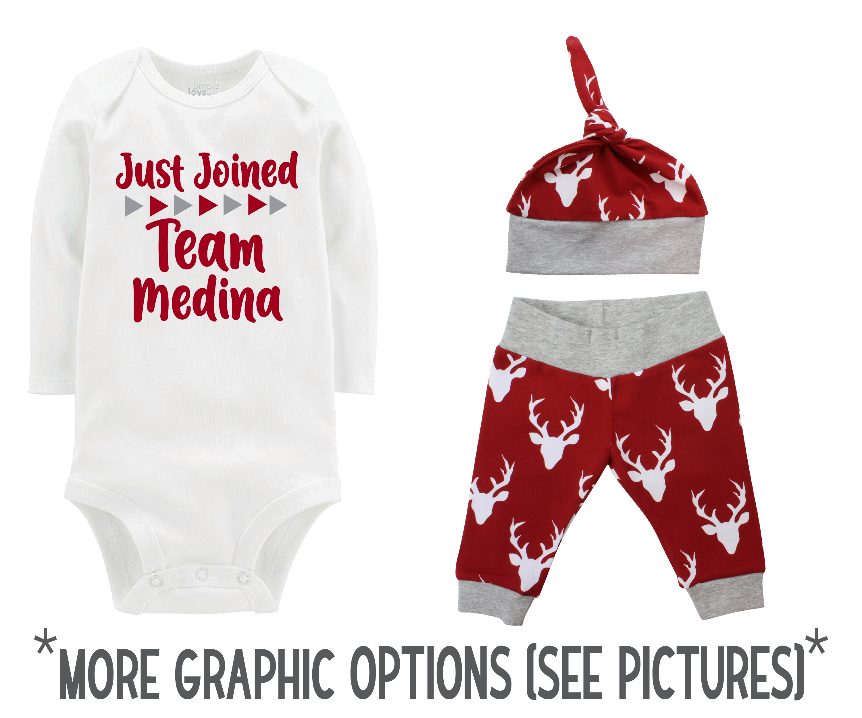 Red Deer Baby Boy Outfit
