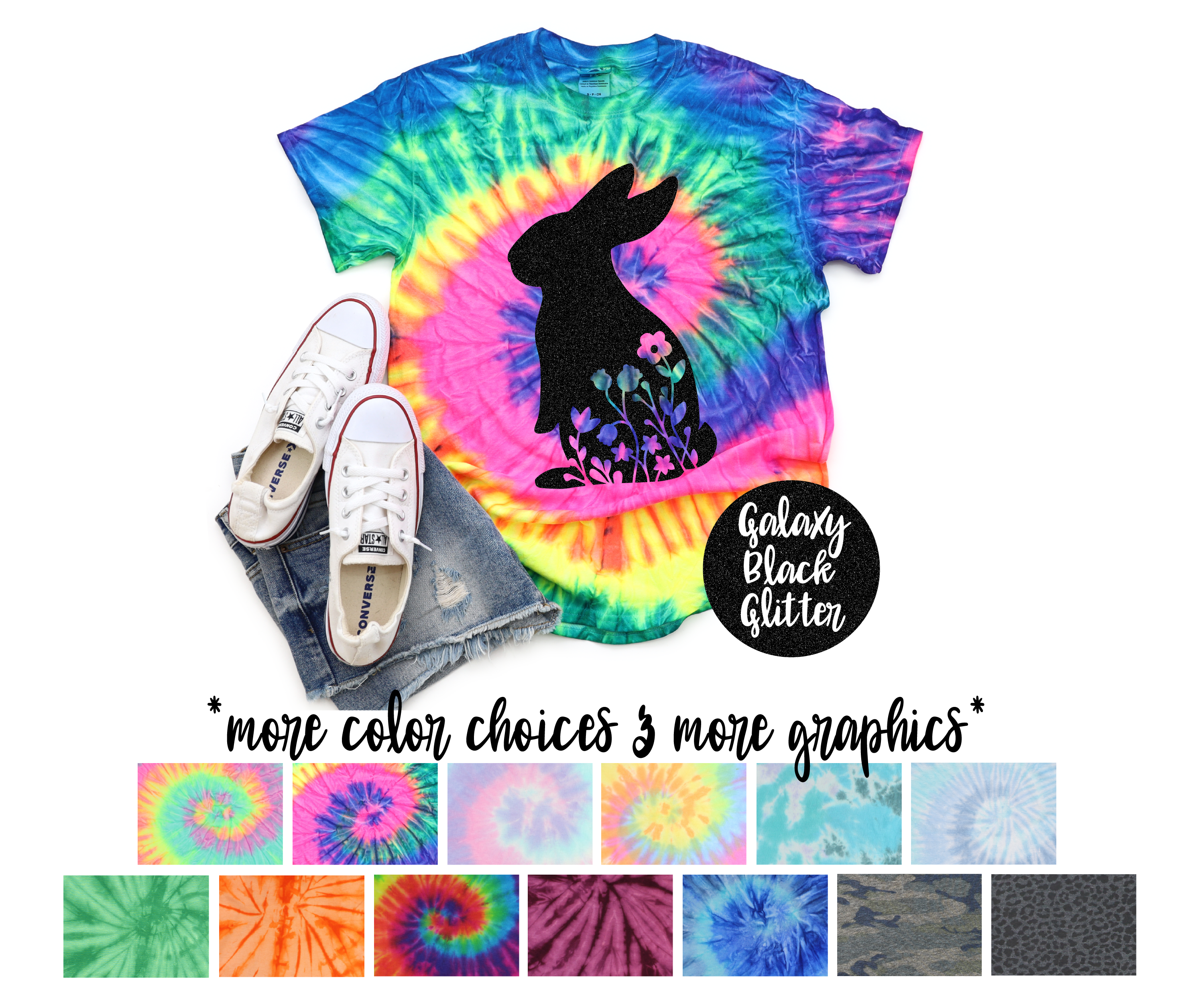 Bunny Easter Tie Dye Shirt Infant Toddler Youth Adult