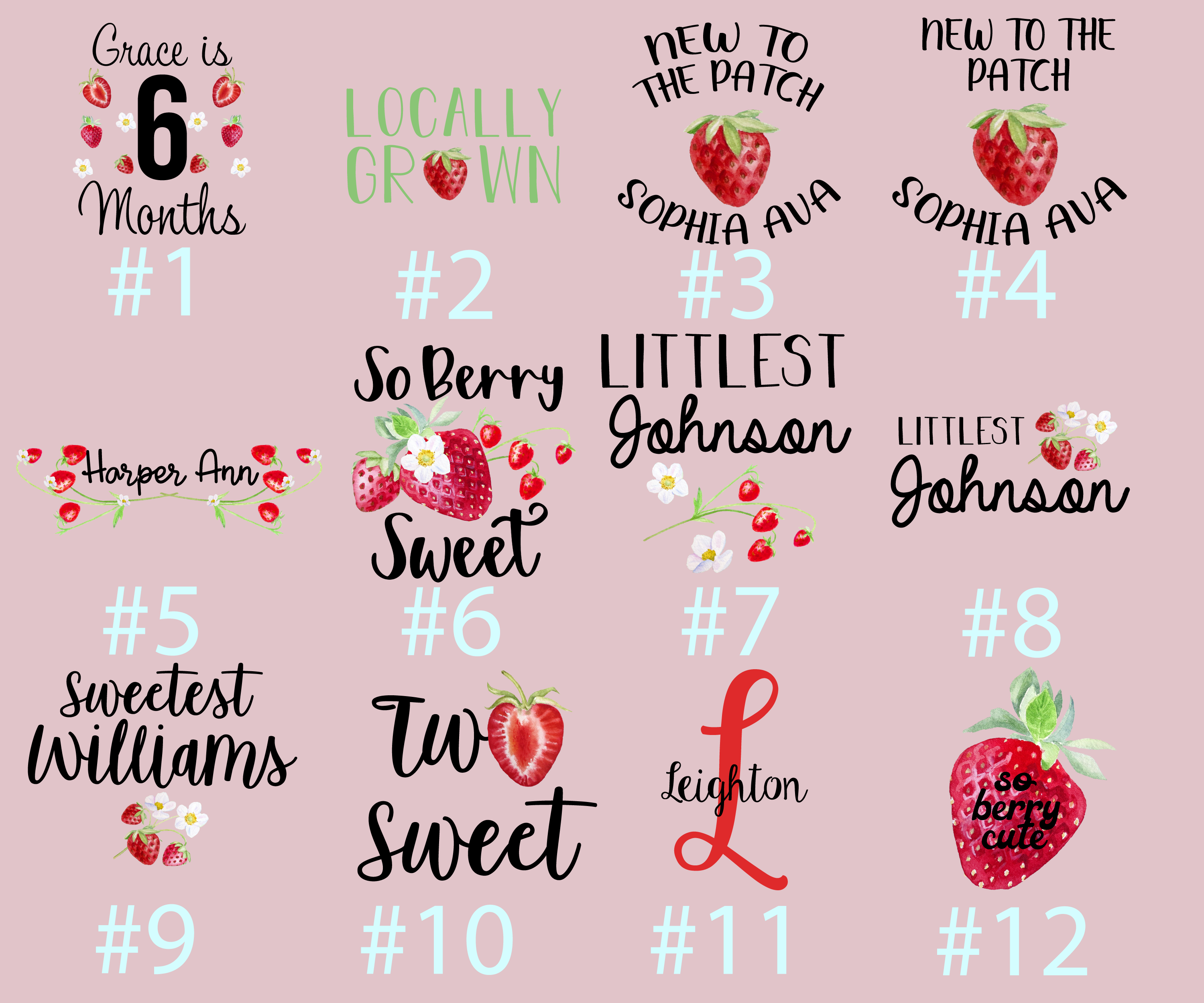 My Berry First Birthday Red Strawberry Baby Girl Outfit