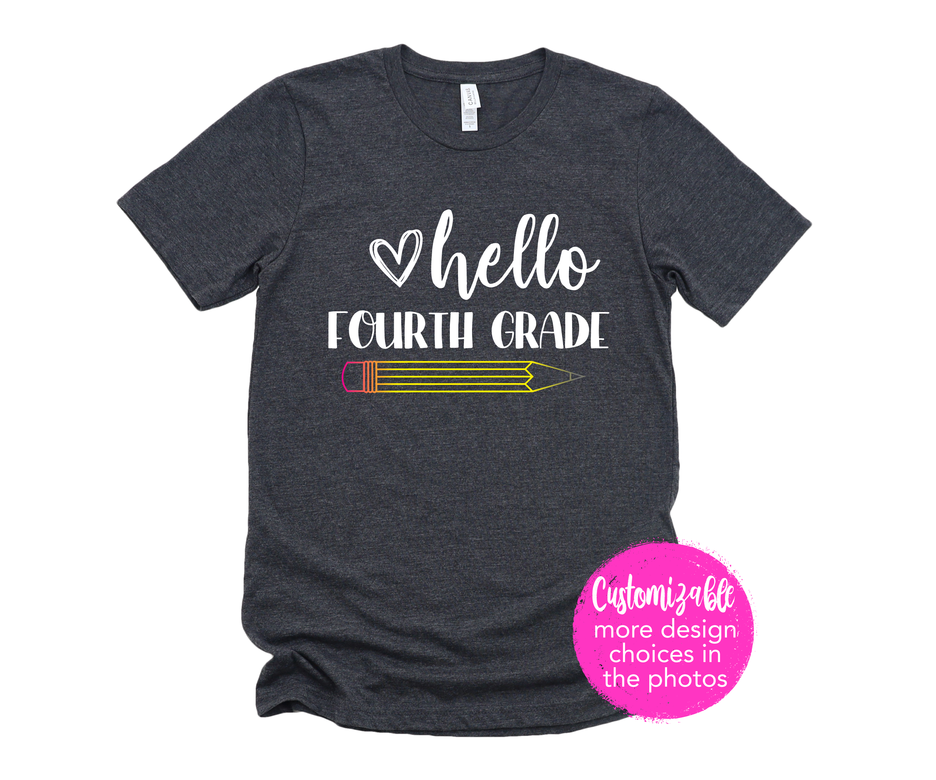 Teacher School Shirt Custom Grade Name Unisex Toddler Youth Adult Tees