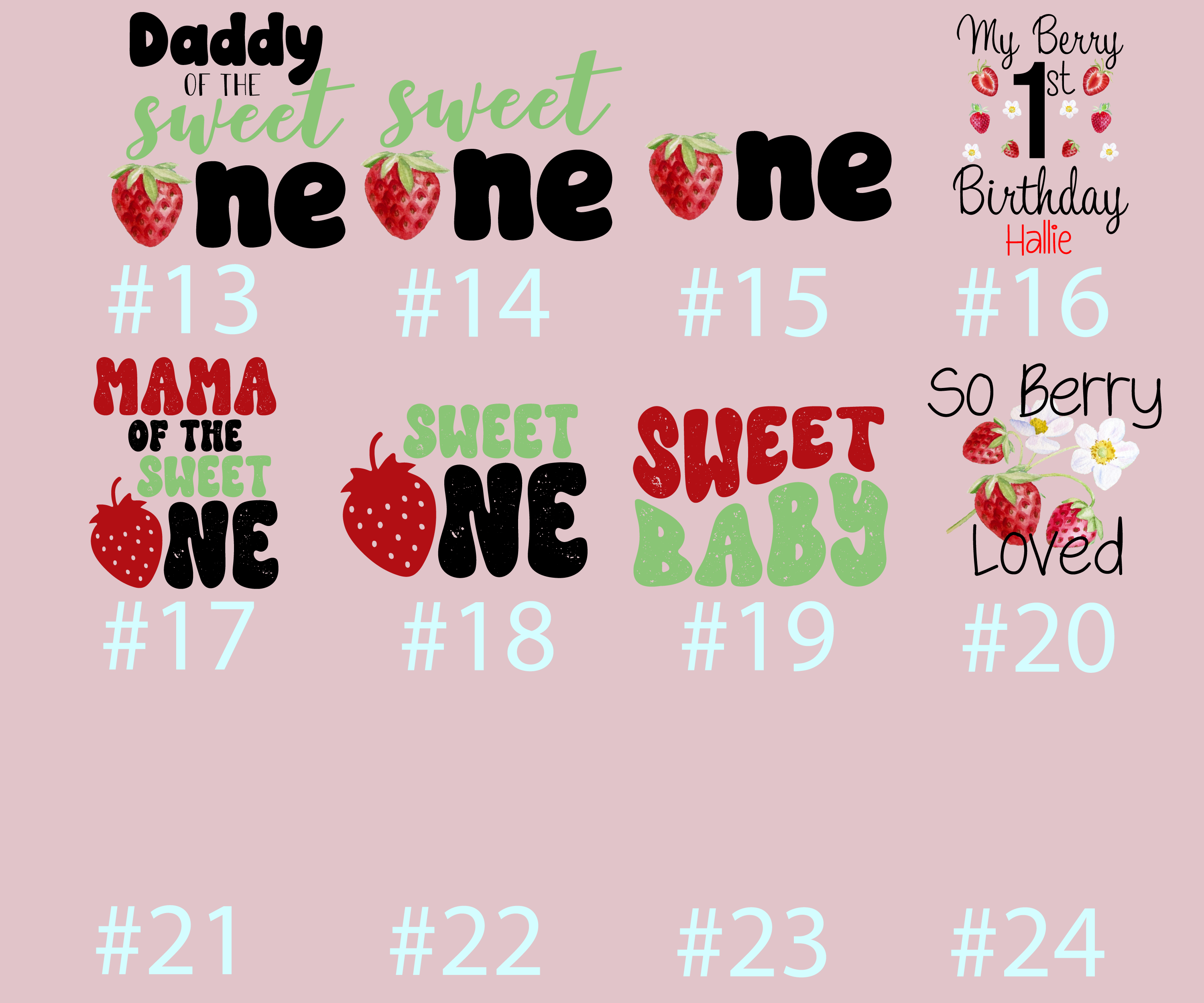 My Berry First Birthday Red Strawberry Baby Girl Outfit