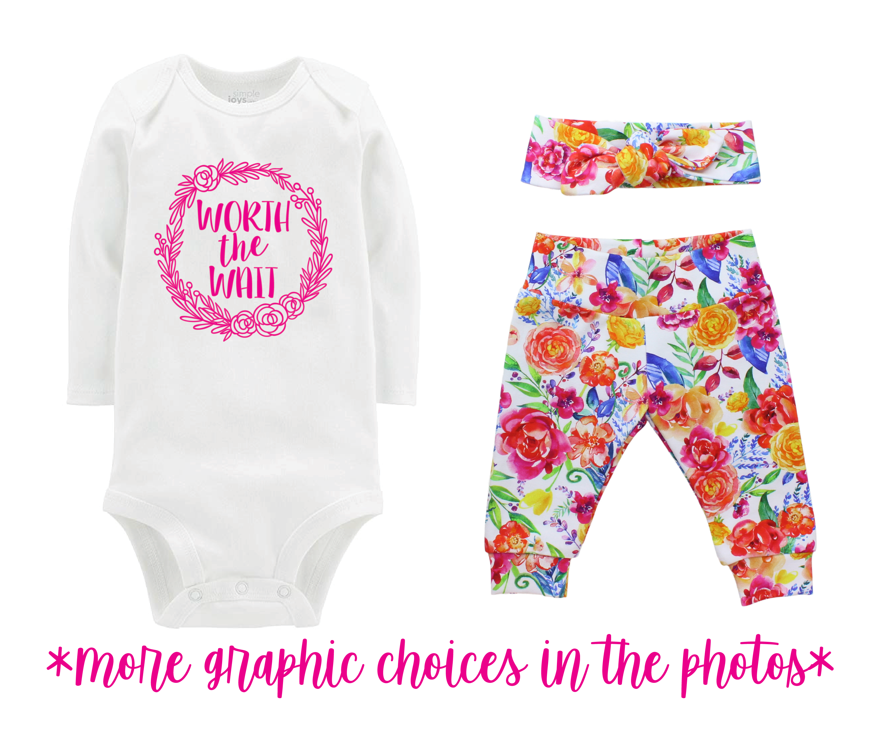White Floral Baby Girl Outfit