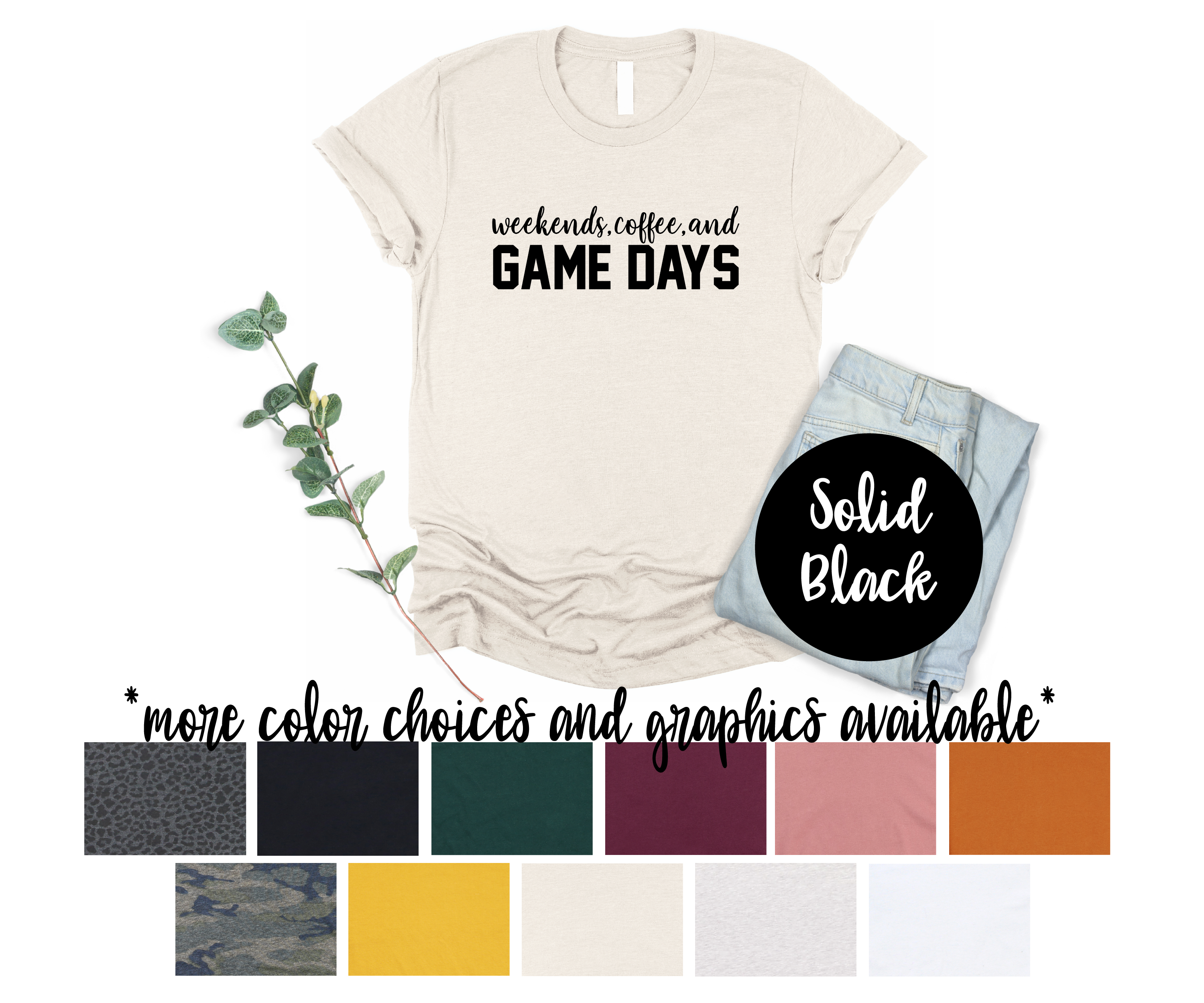 Football Mom Solid Shirt - Other Graphics Available