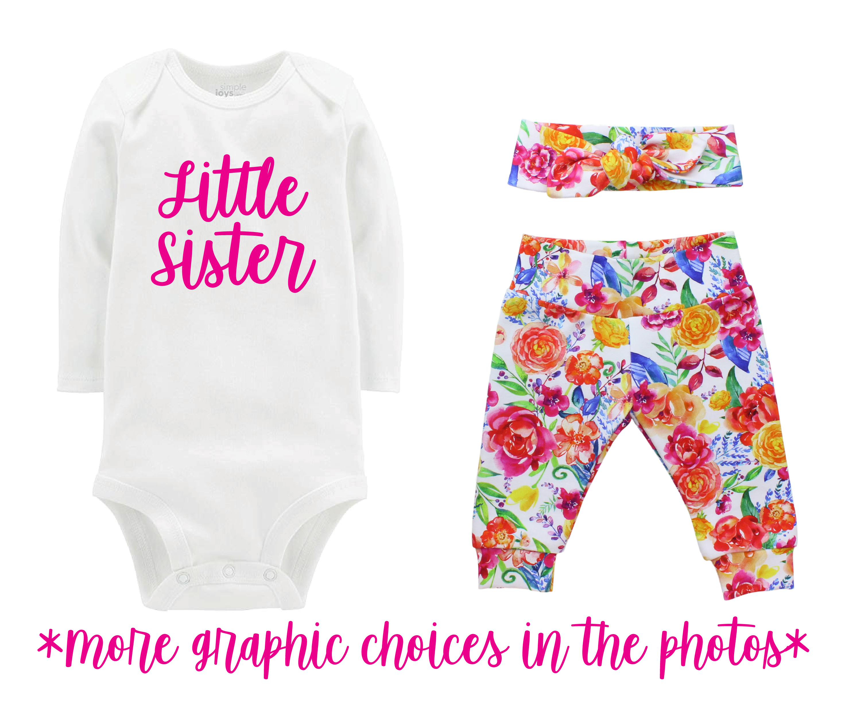 White Floral Baby Girl Outfit