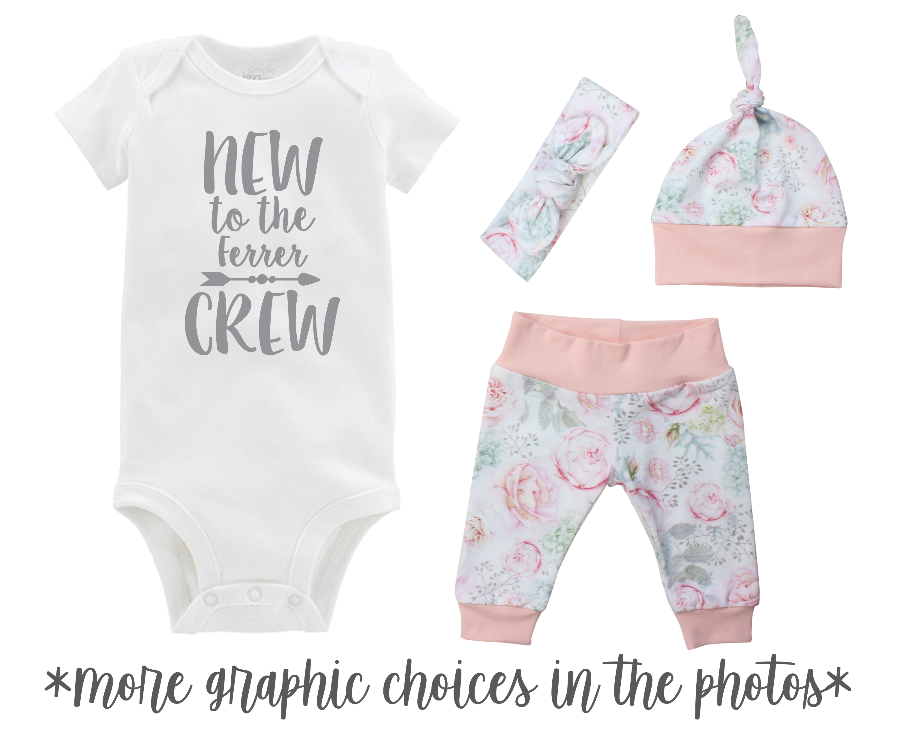 Hydrangea Floral Baby Girl Outfit