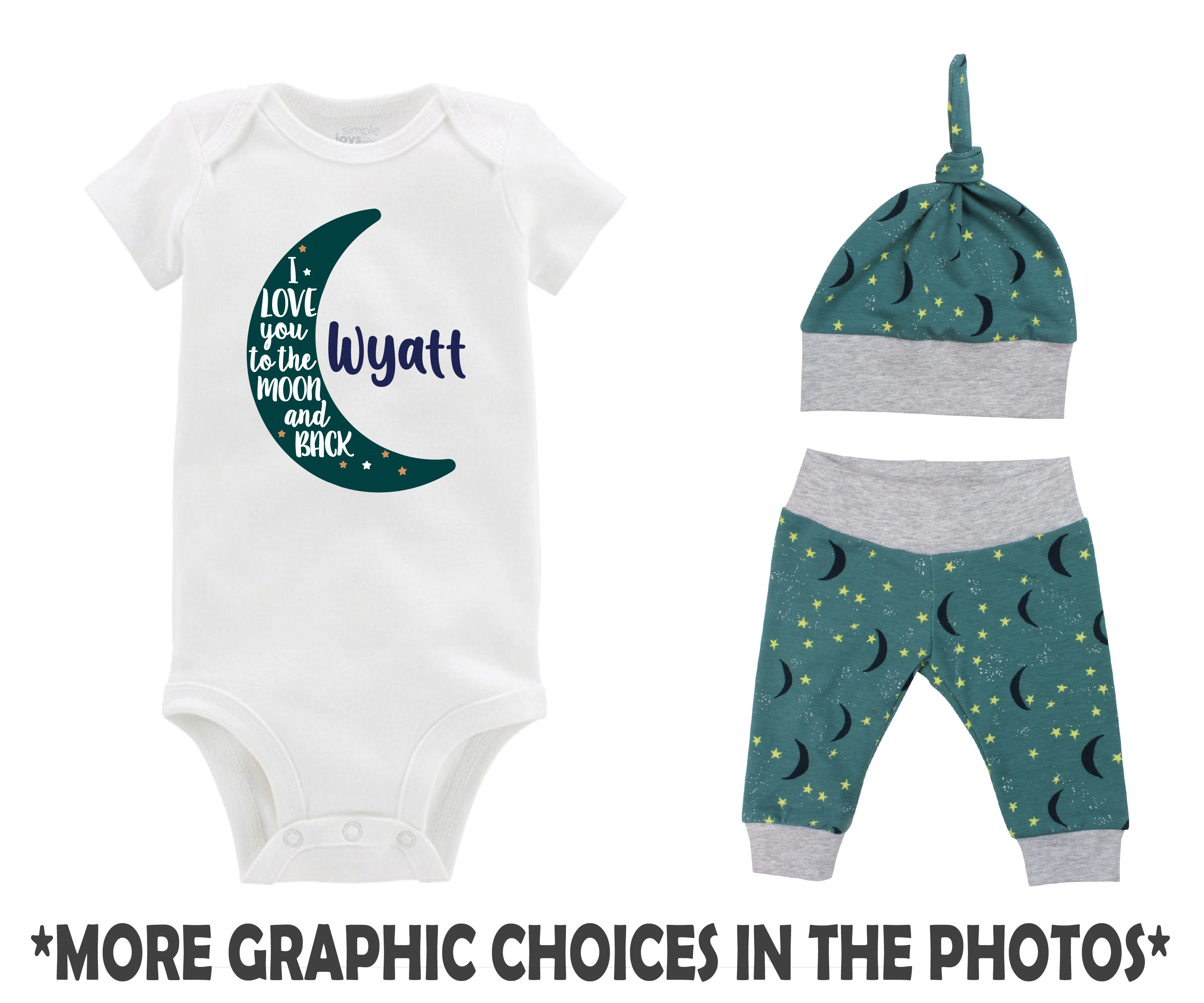Boy Moons Baby Outfit