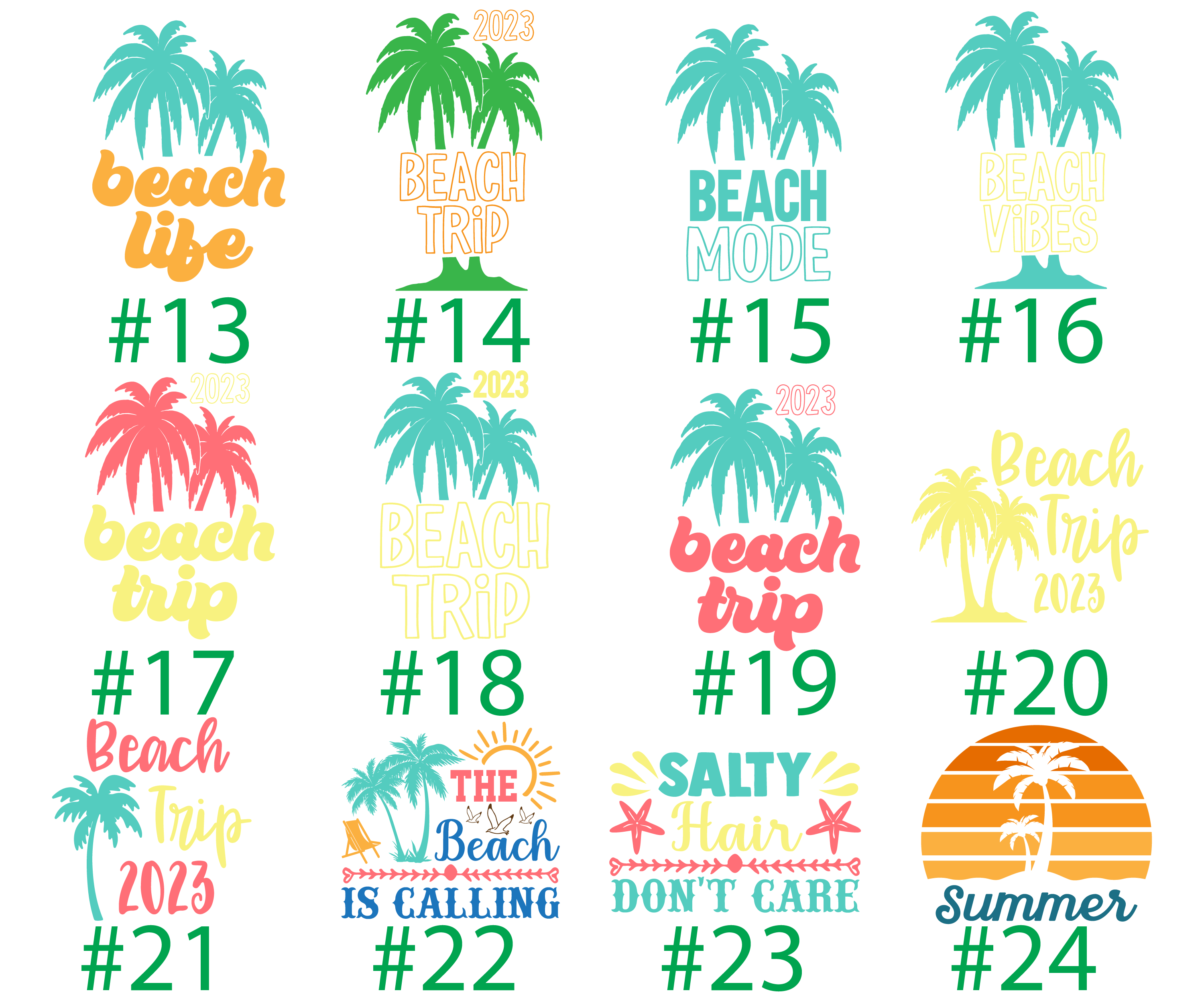 Beach Summer Family Vacation Matching Shirts