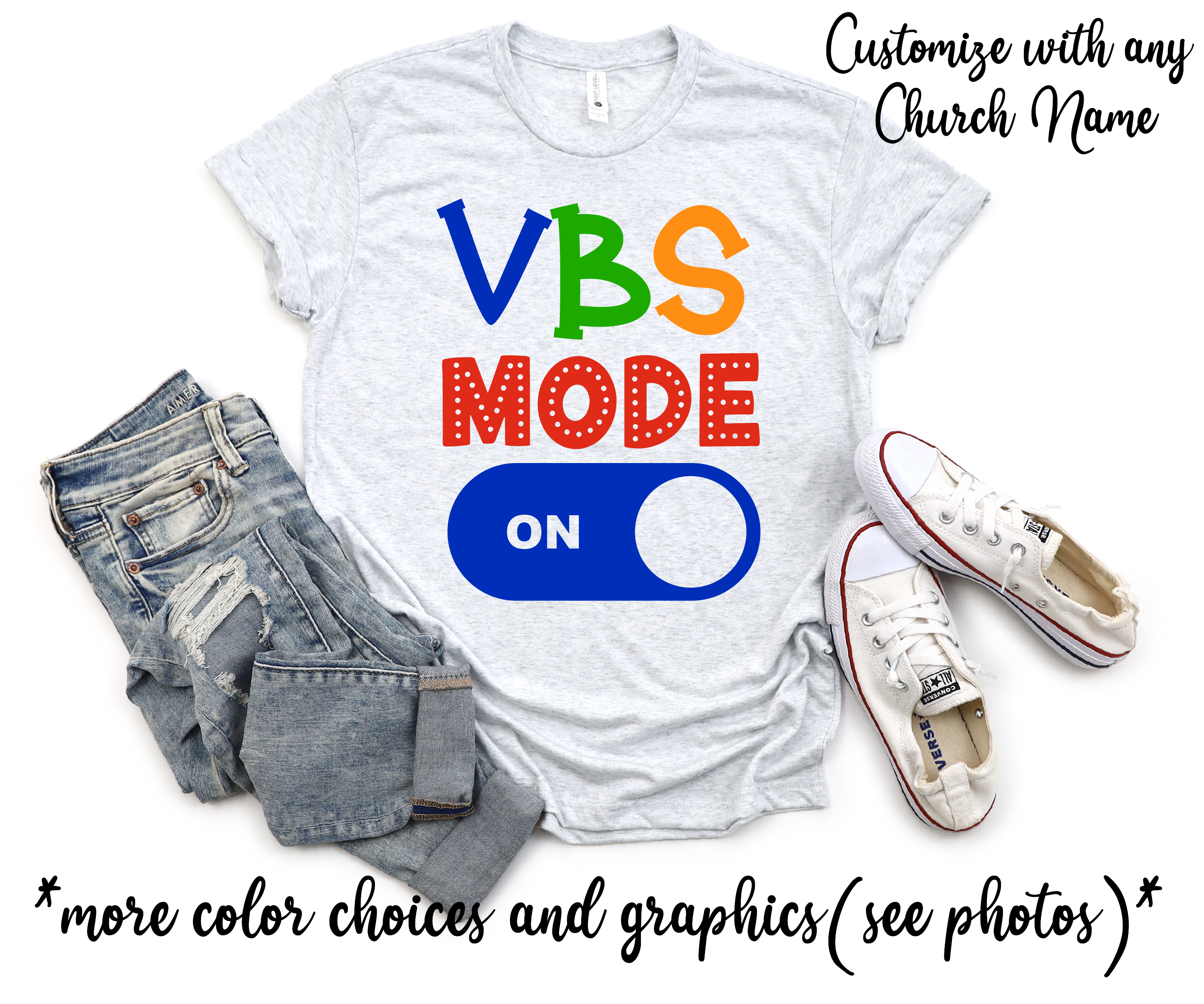 VBS Custom Church Name Vacation Bible School Team Leader Shirts