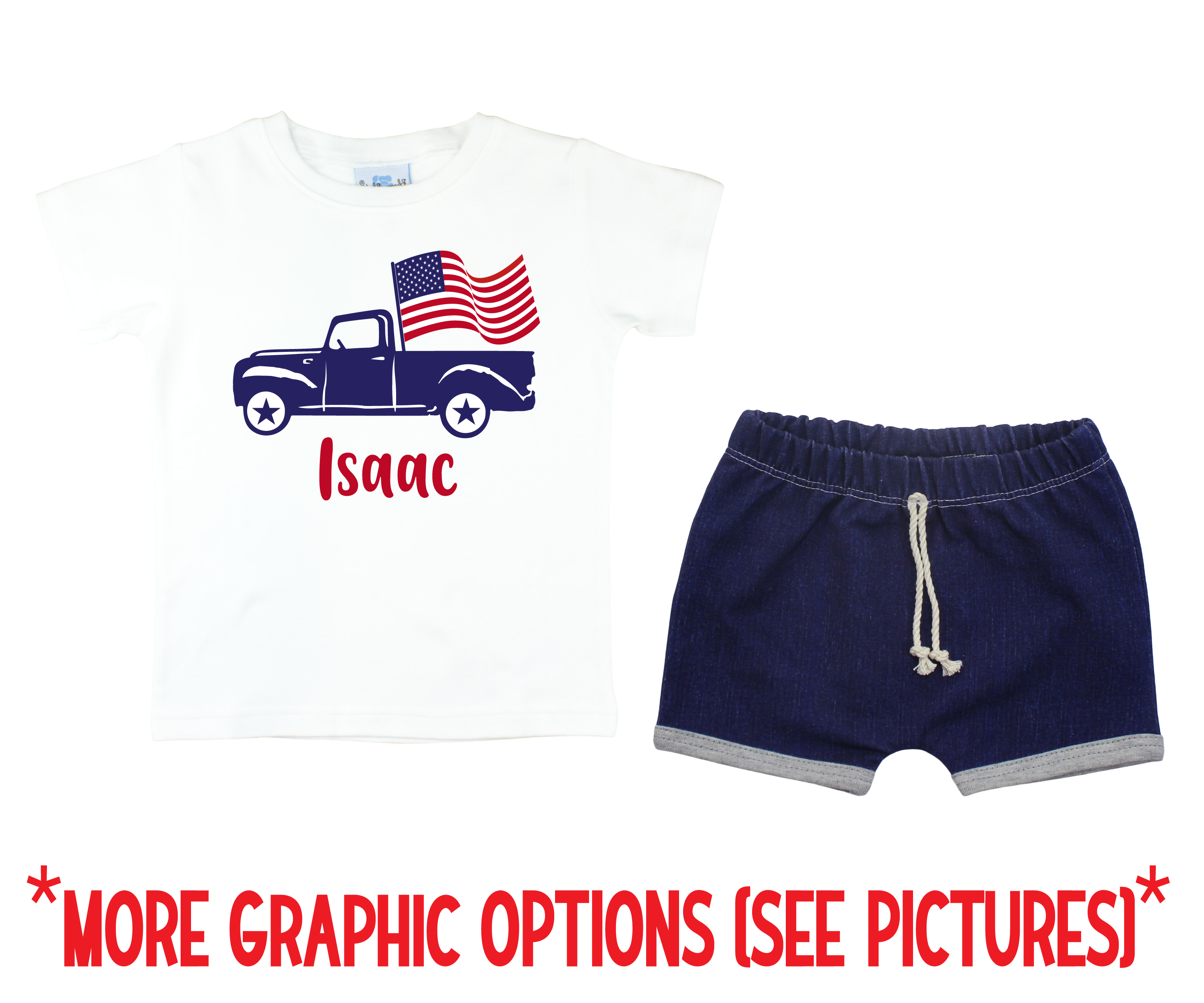 4th of July Boy Short Outfit