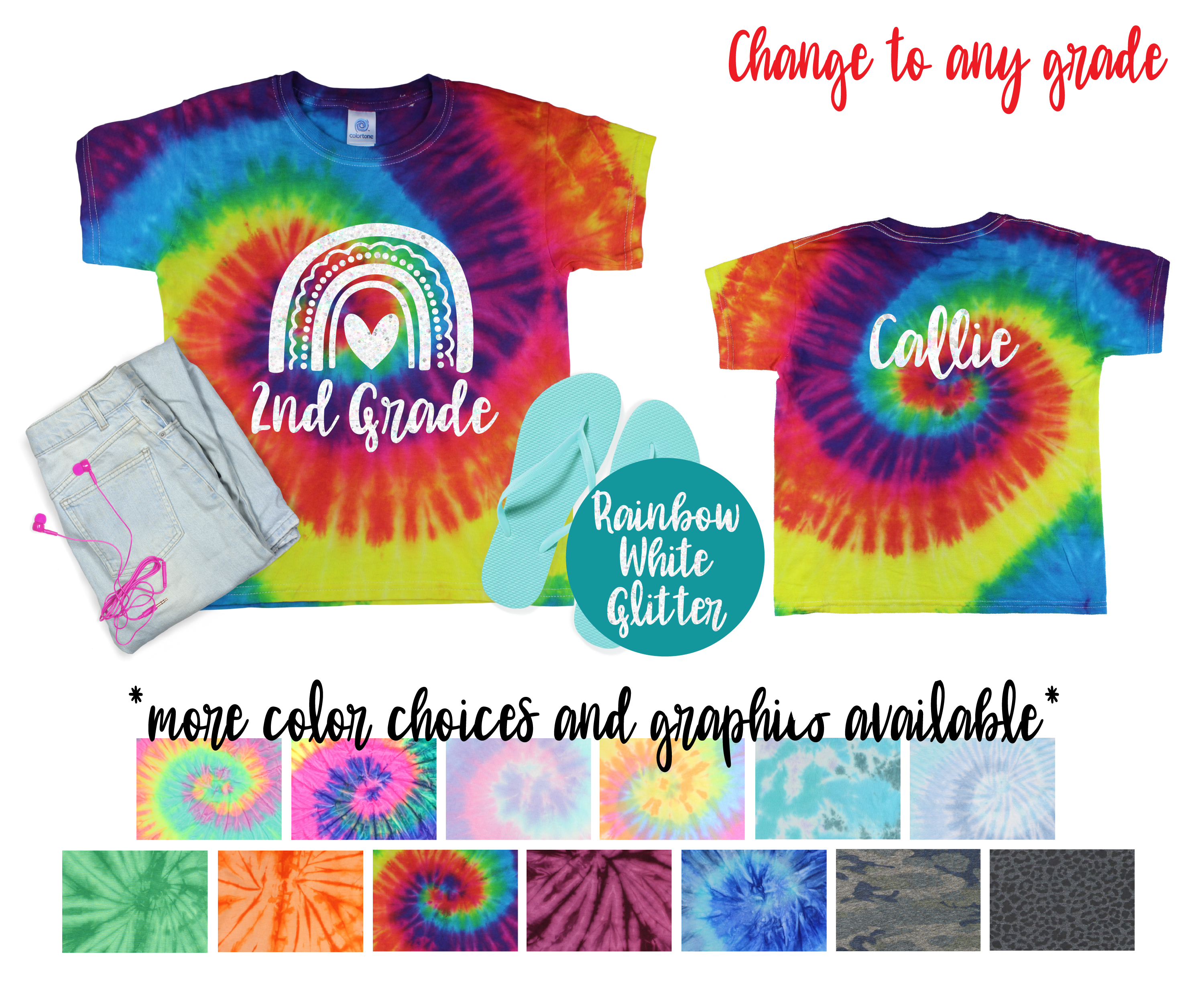 Customizable Rainbow Back to School Shirt