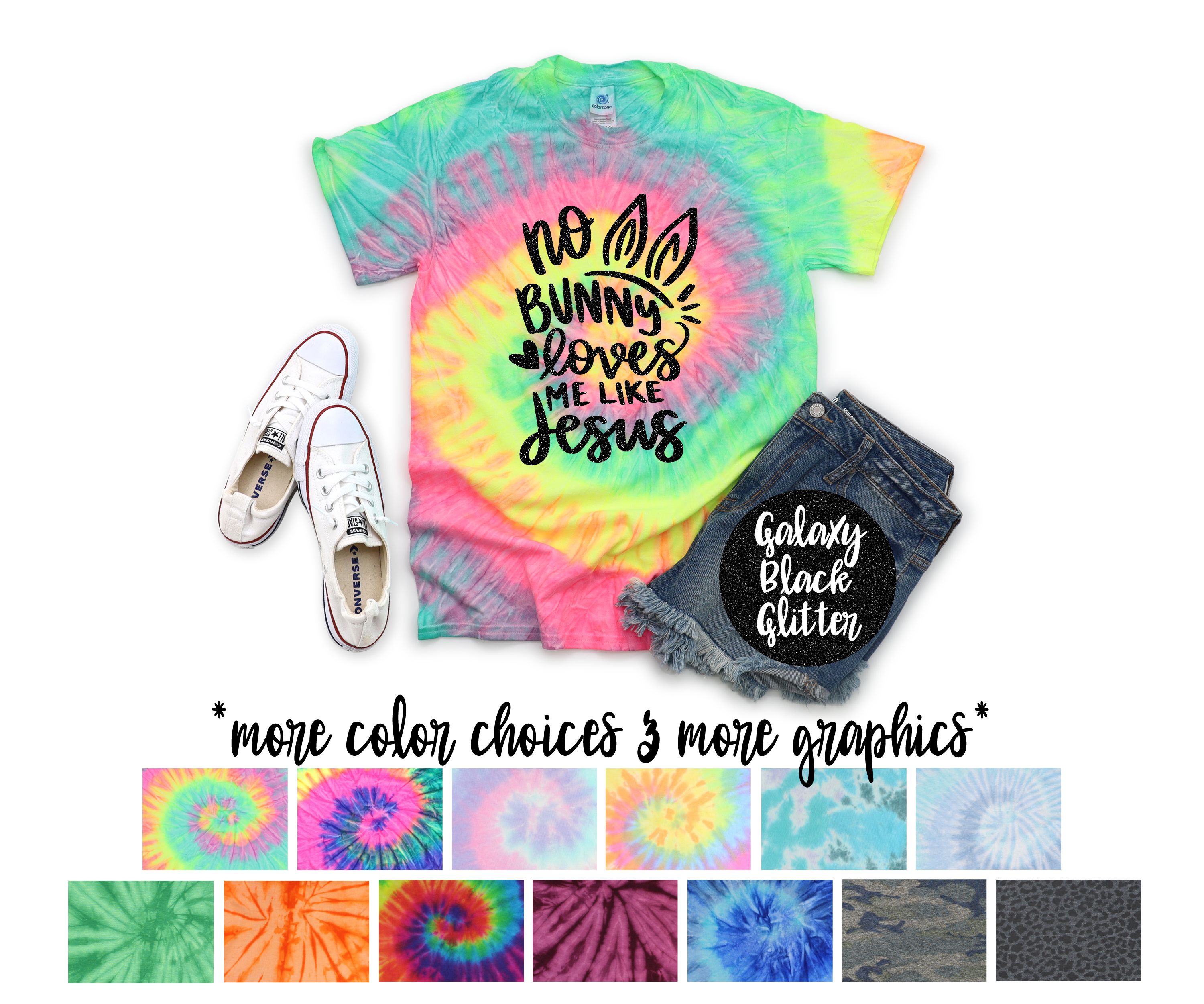 Bunny Easter Tie Dye Shirt Infant Toddler Youth Adult