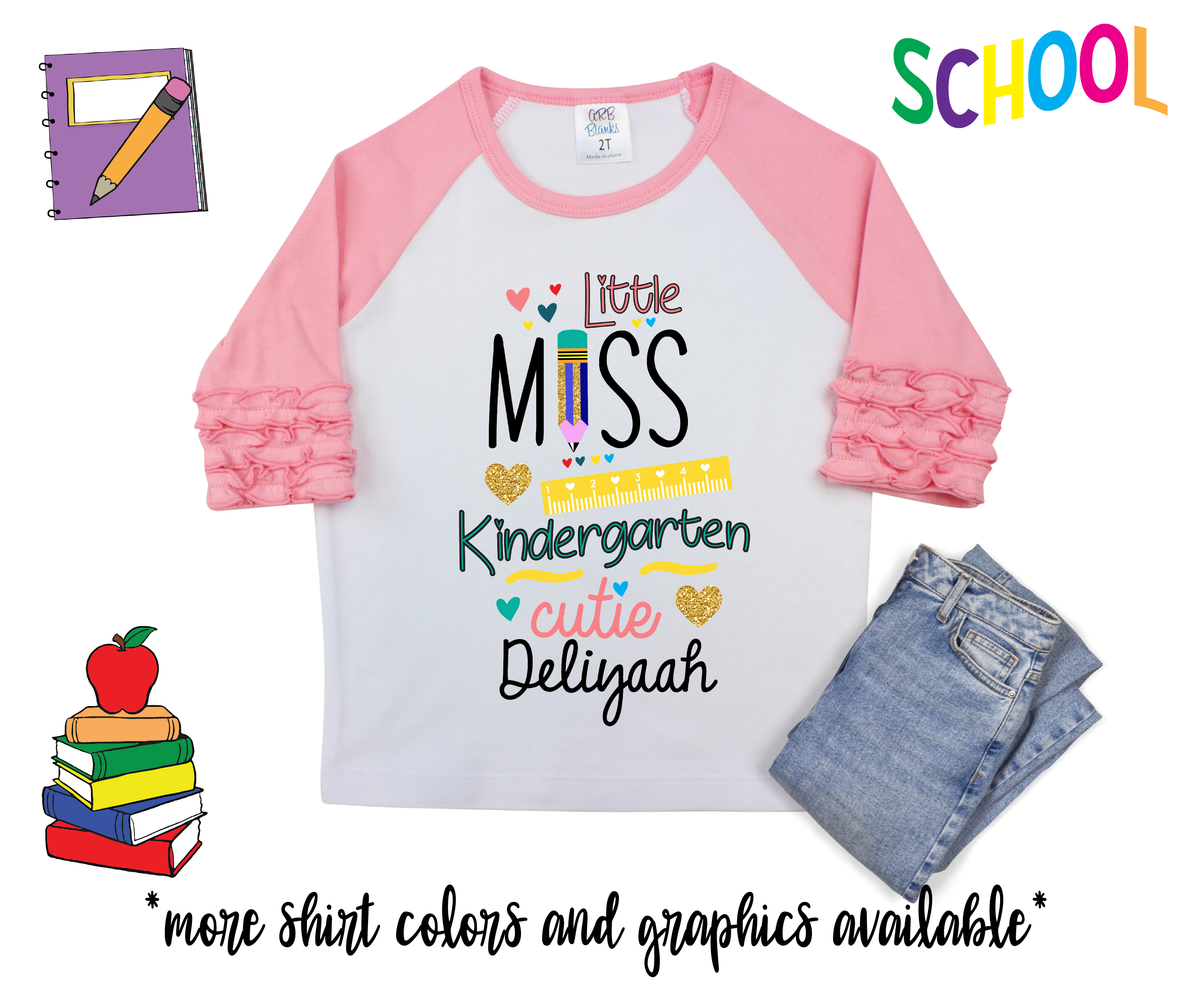 Printed Back to School Shirt