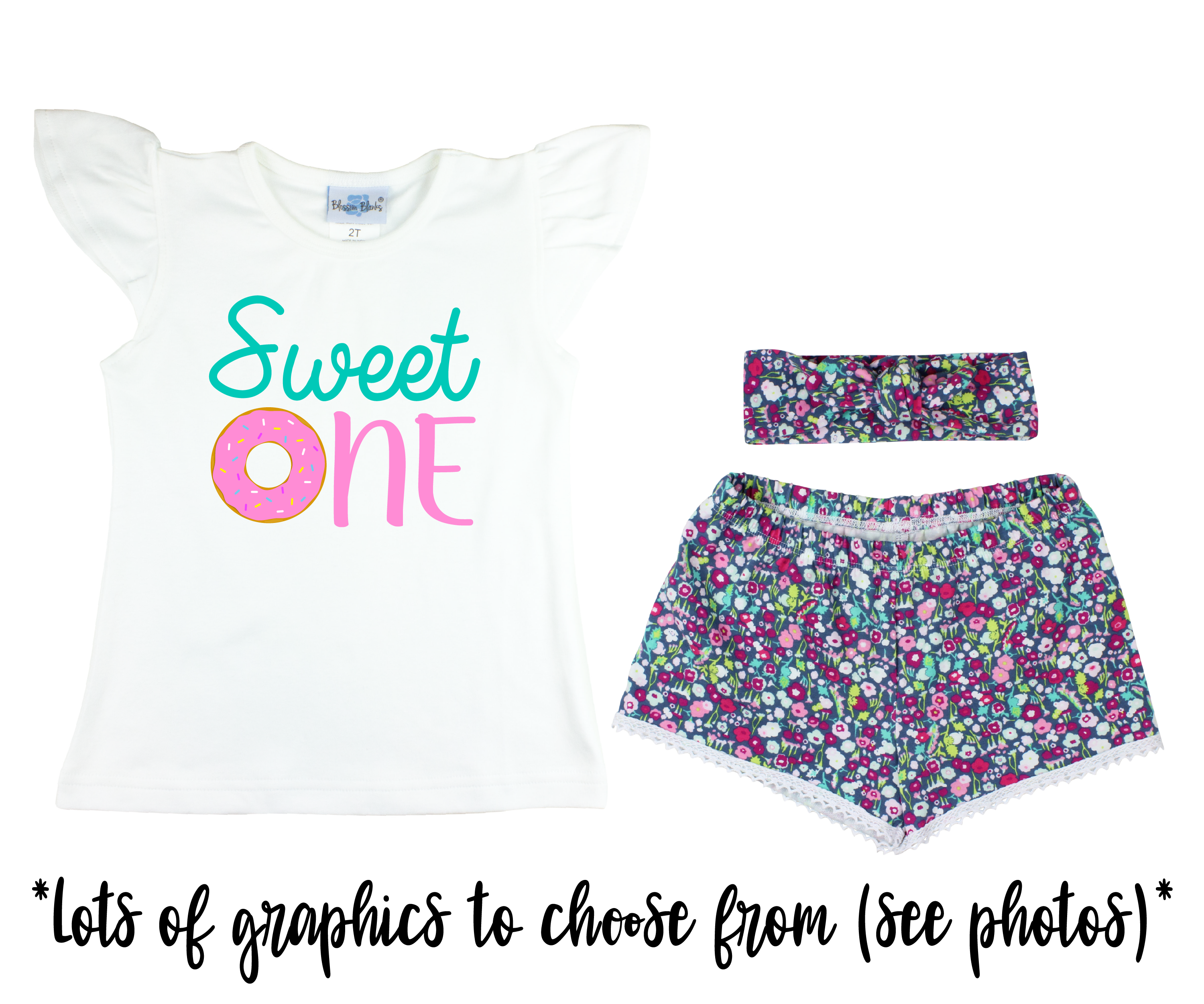 Girl Floral Short Outfit