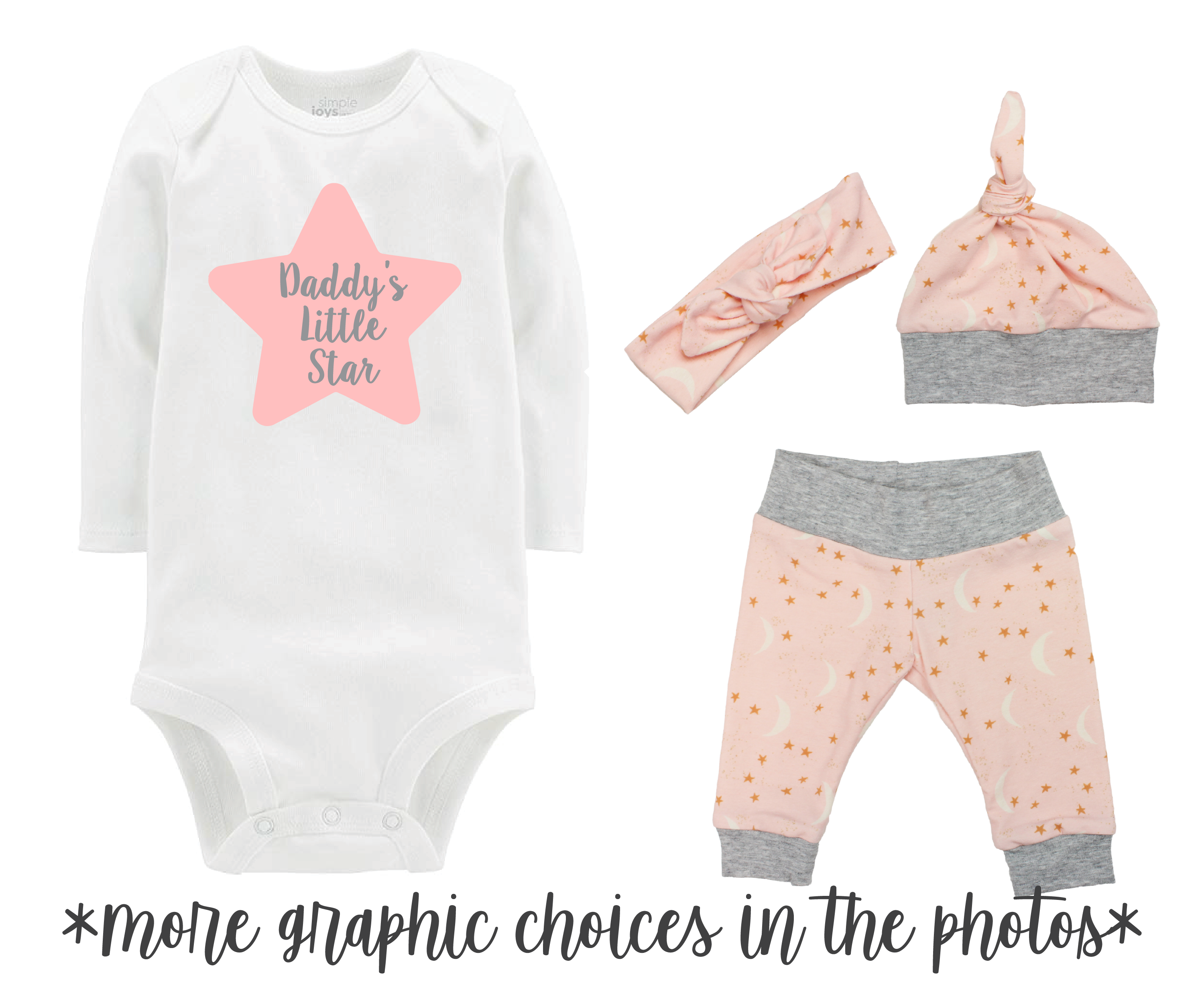 Girl Moon Baby Outfit