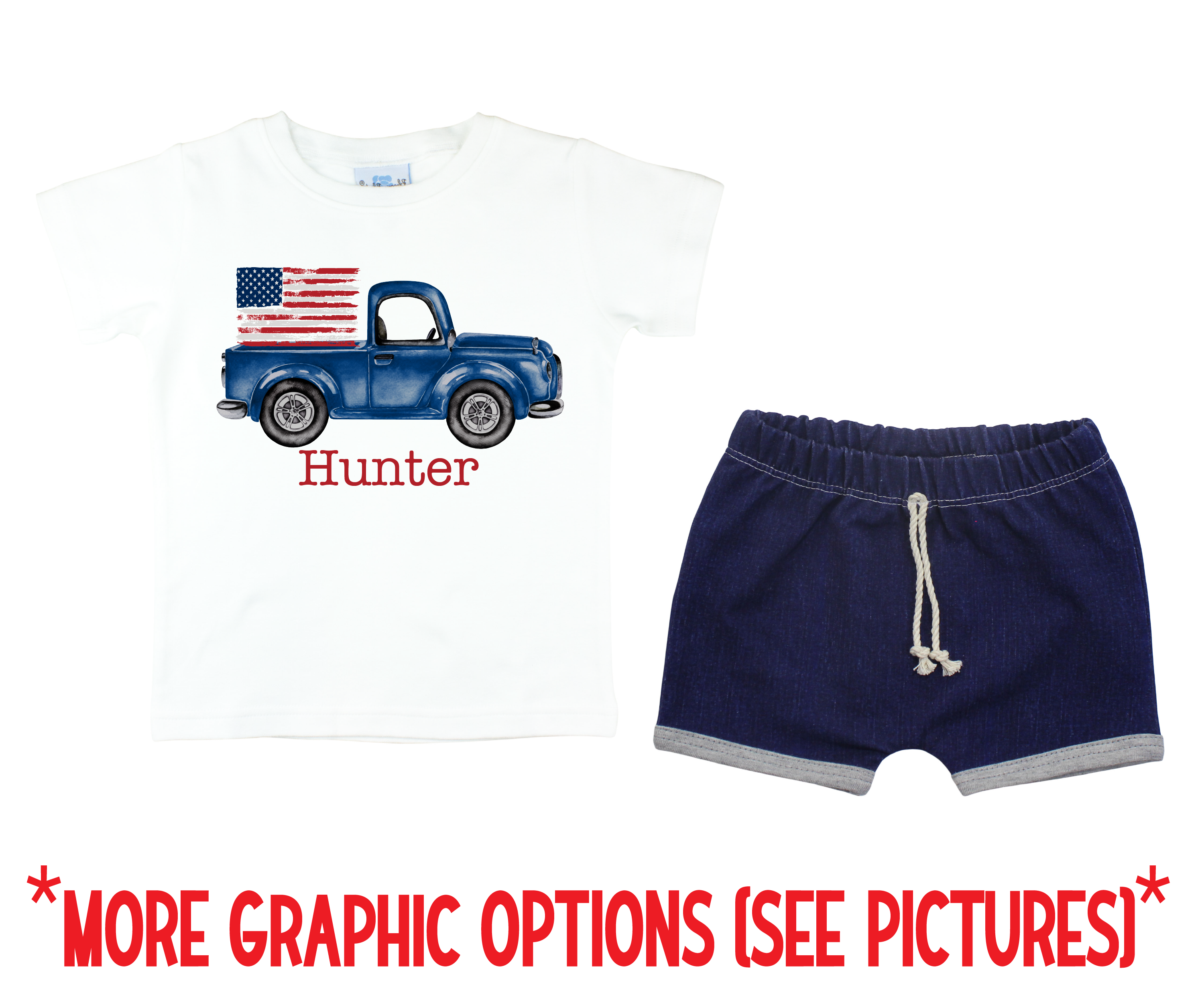 4th of July Boy Short Outfit