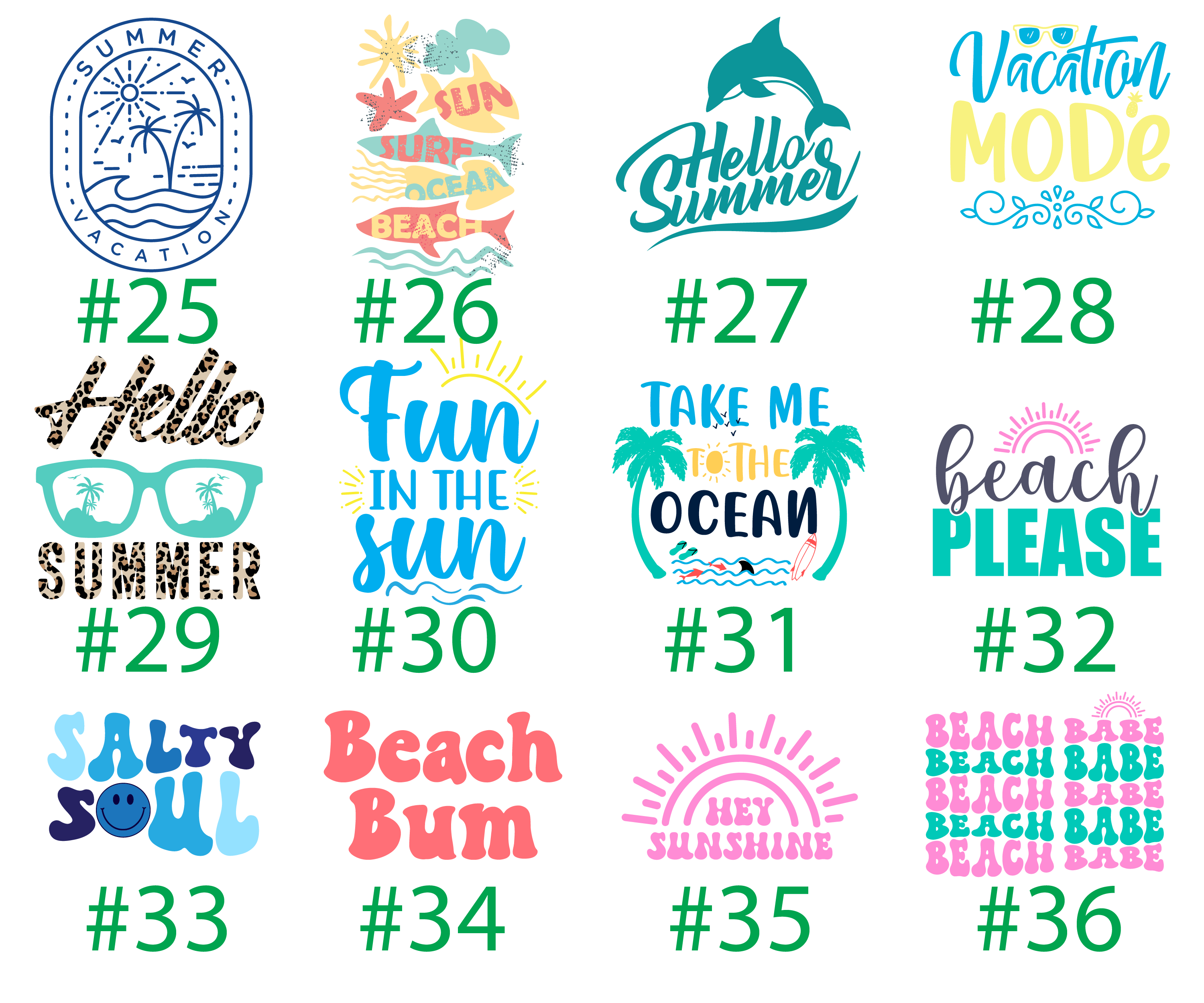 Beach Summer Family Vacation Matching Shirts
