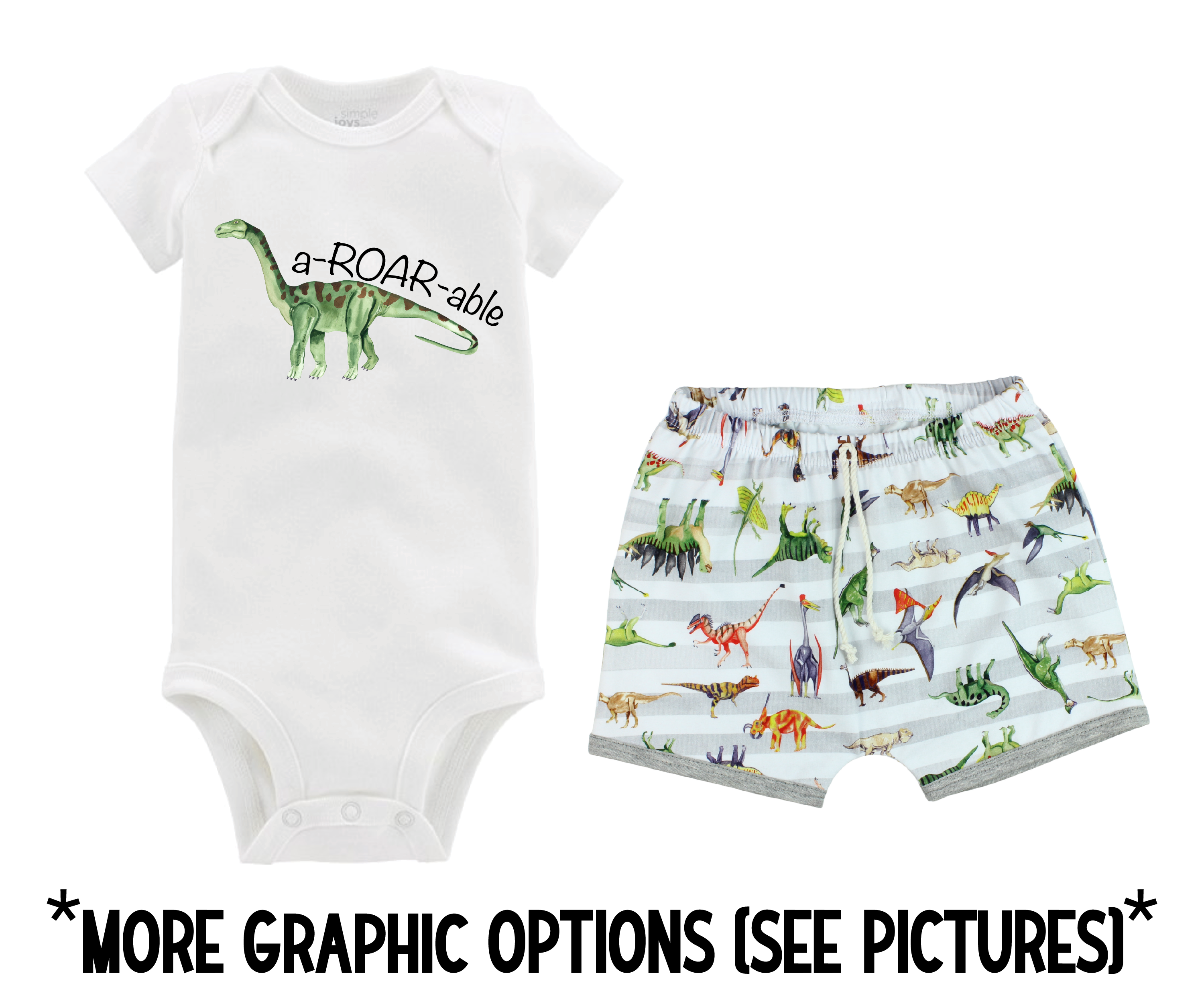 Dinosaur Toddler Short Outfit