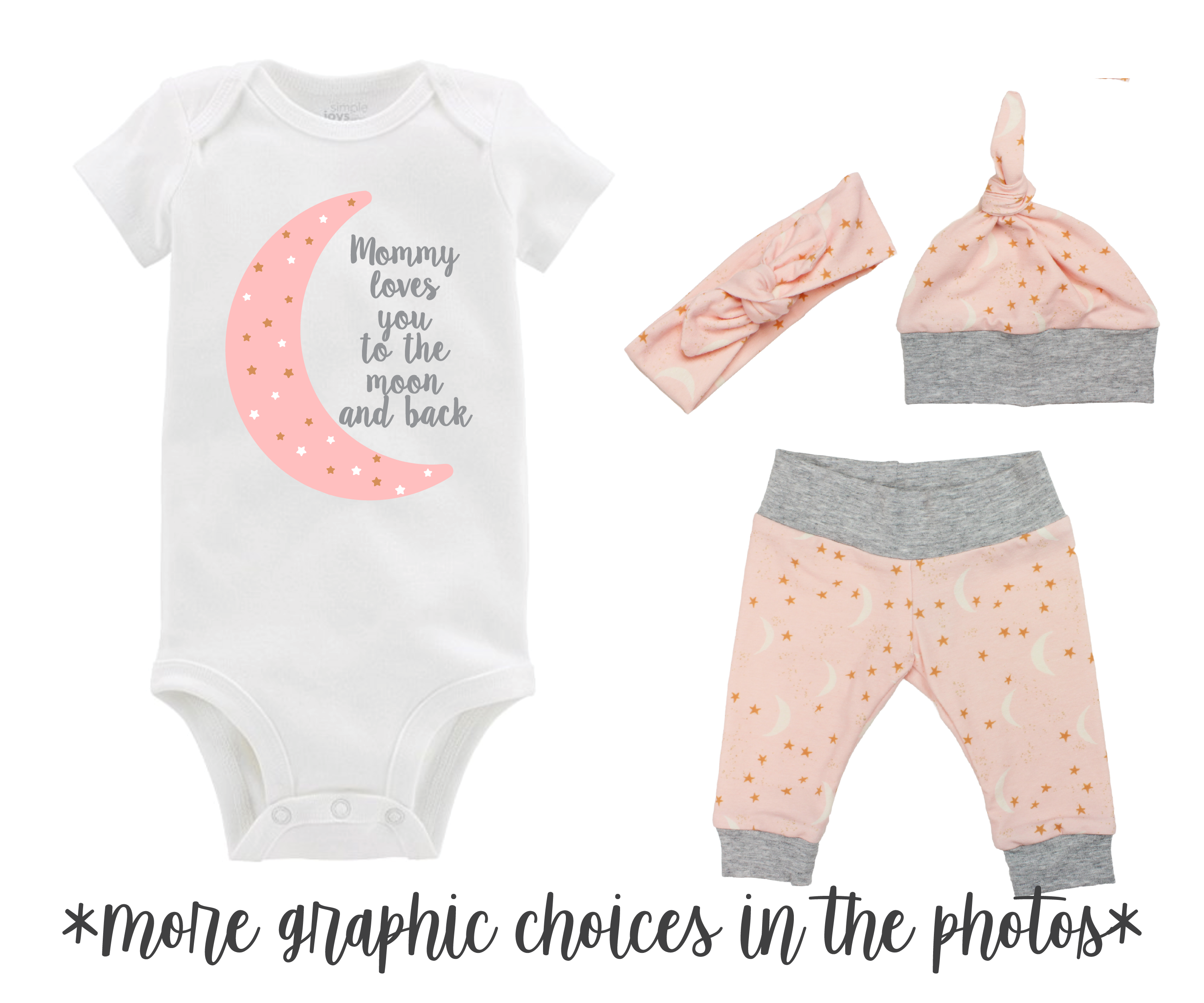 Girl Moon Baby Outfit