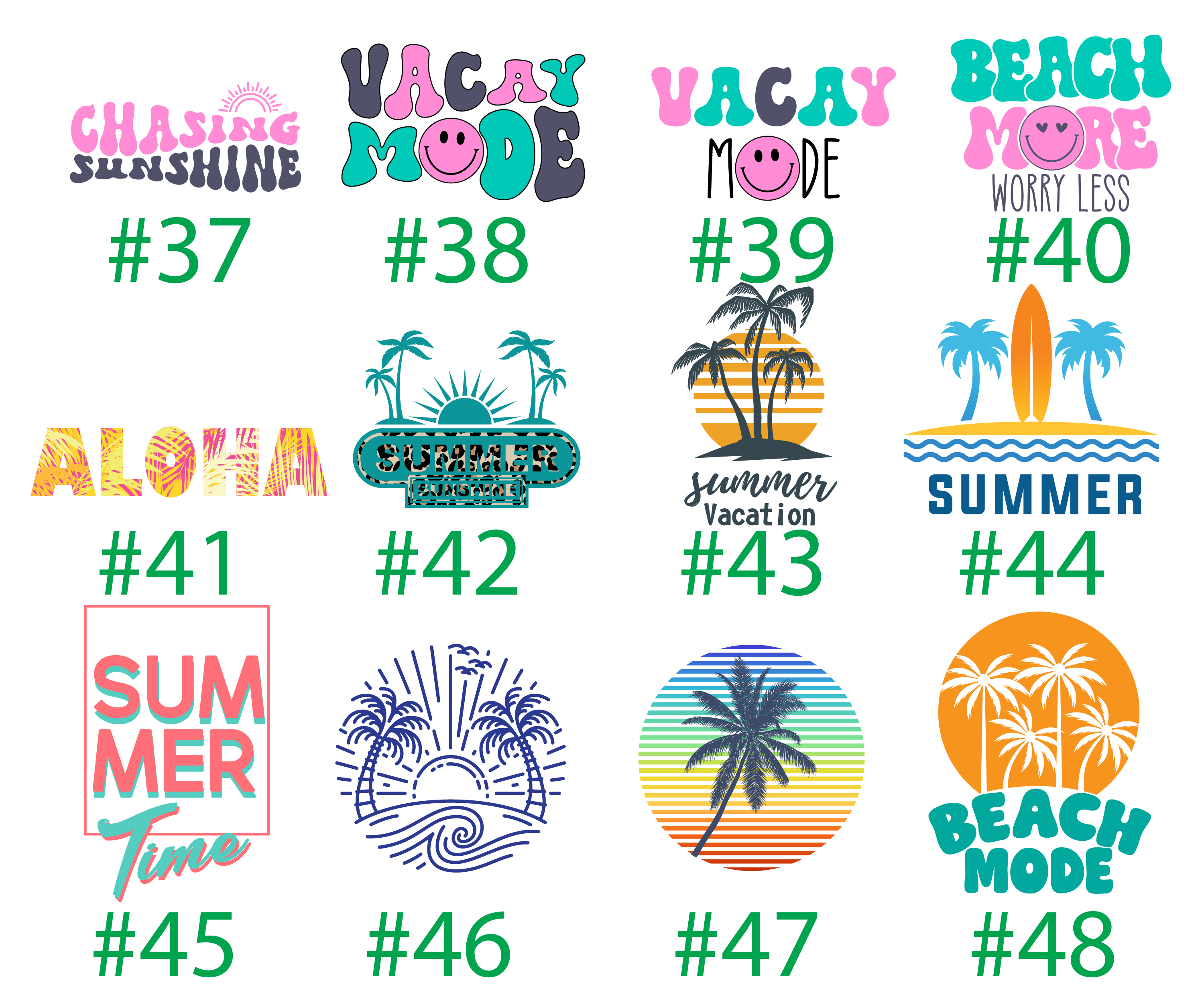 Beach Summer Family Vacation Matching Shirts