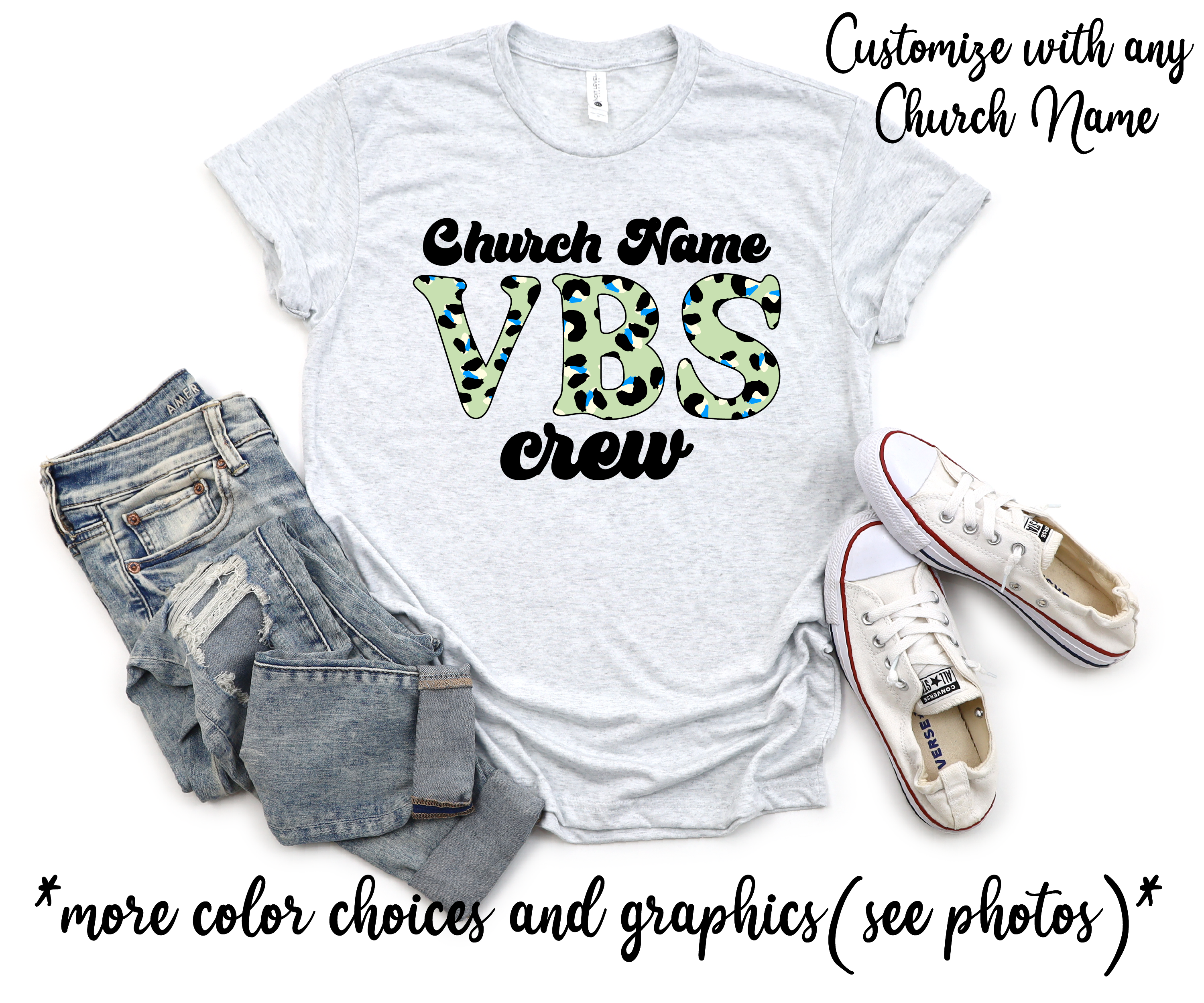 VBS Custom Church Name Vacation Bible School Team Leader Shirts