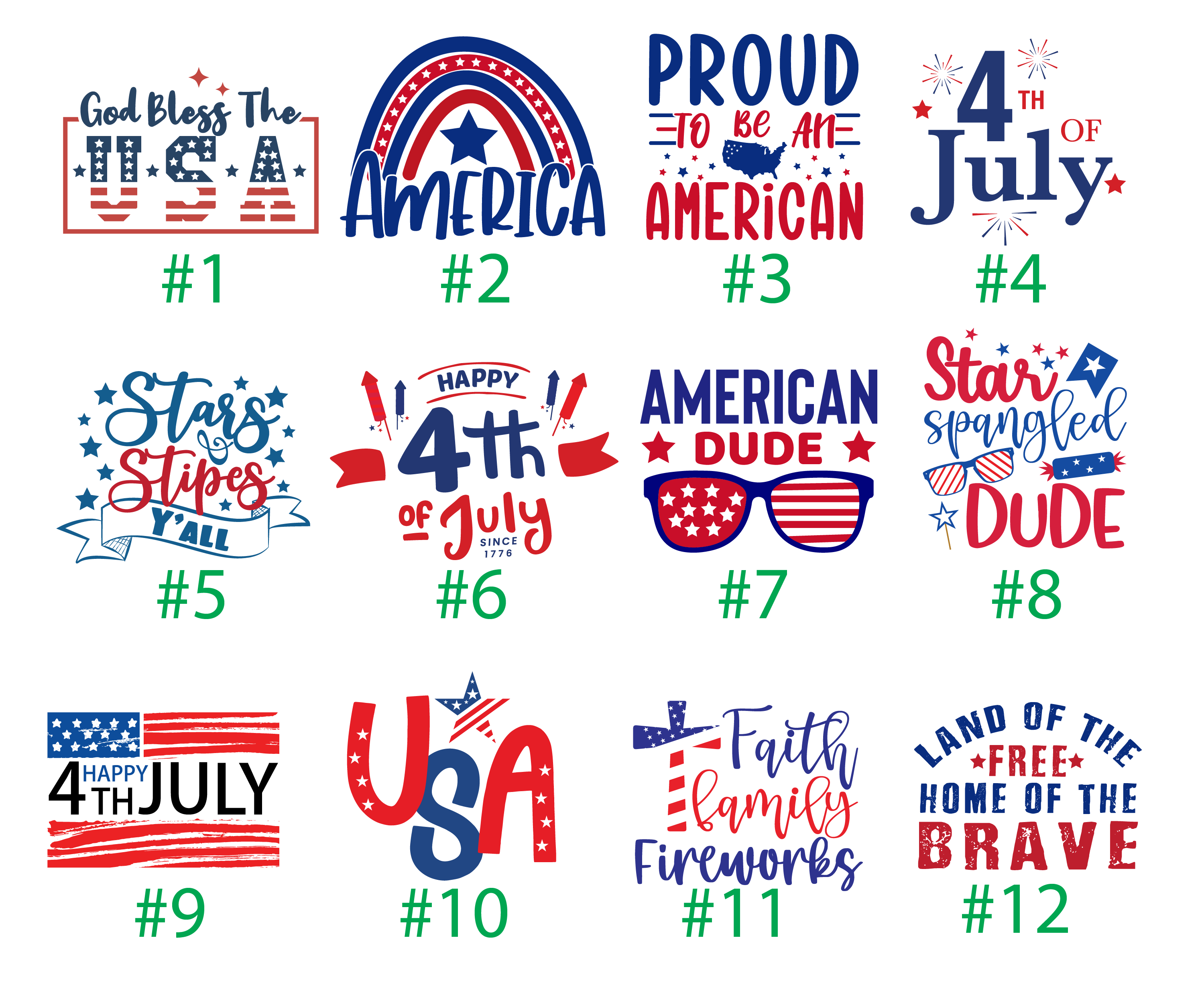 4th of July Printed Shirt