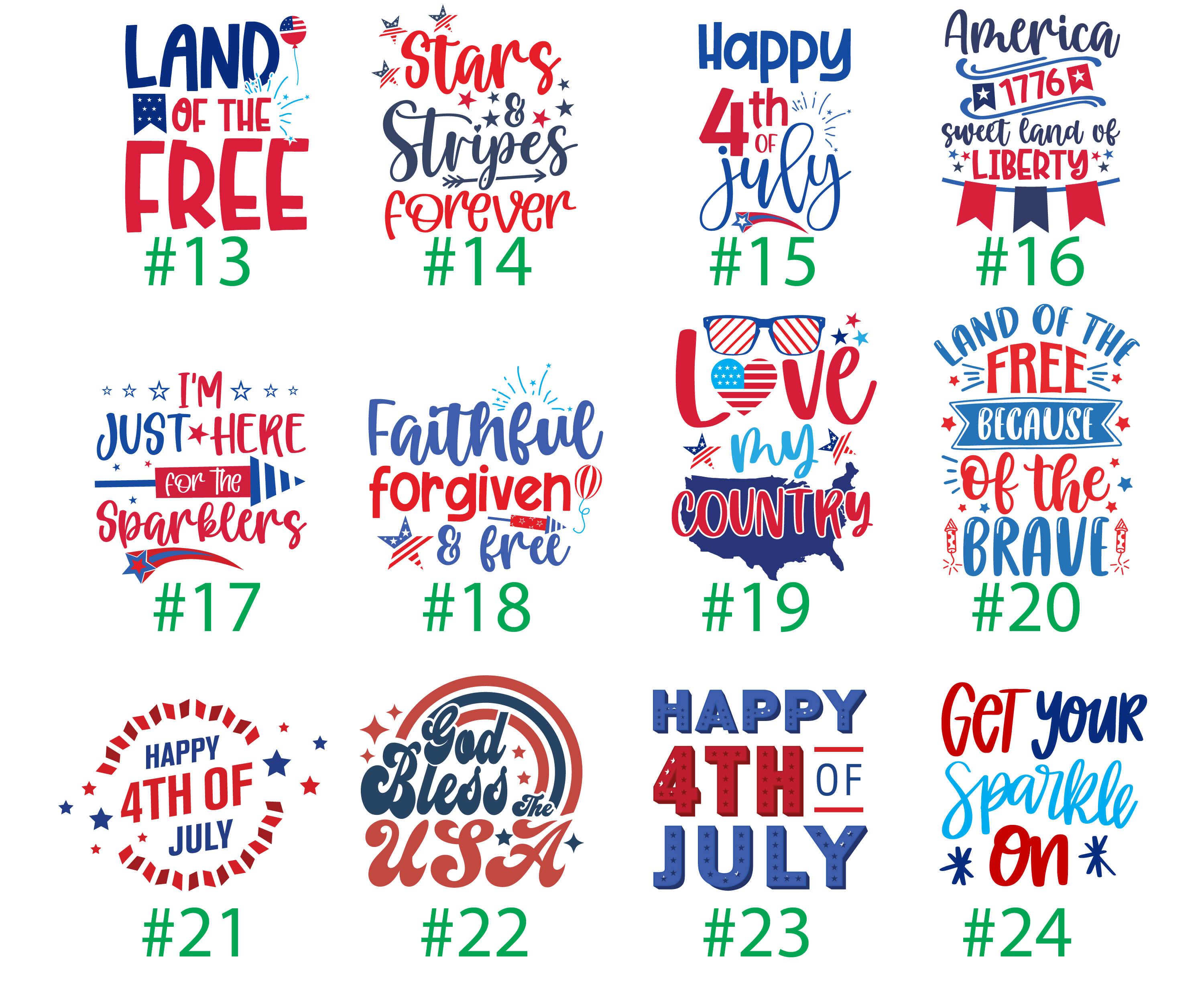 4th of July Printed Graphic Shirt