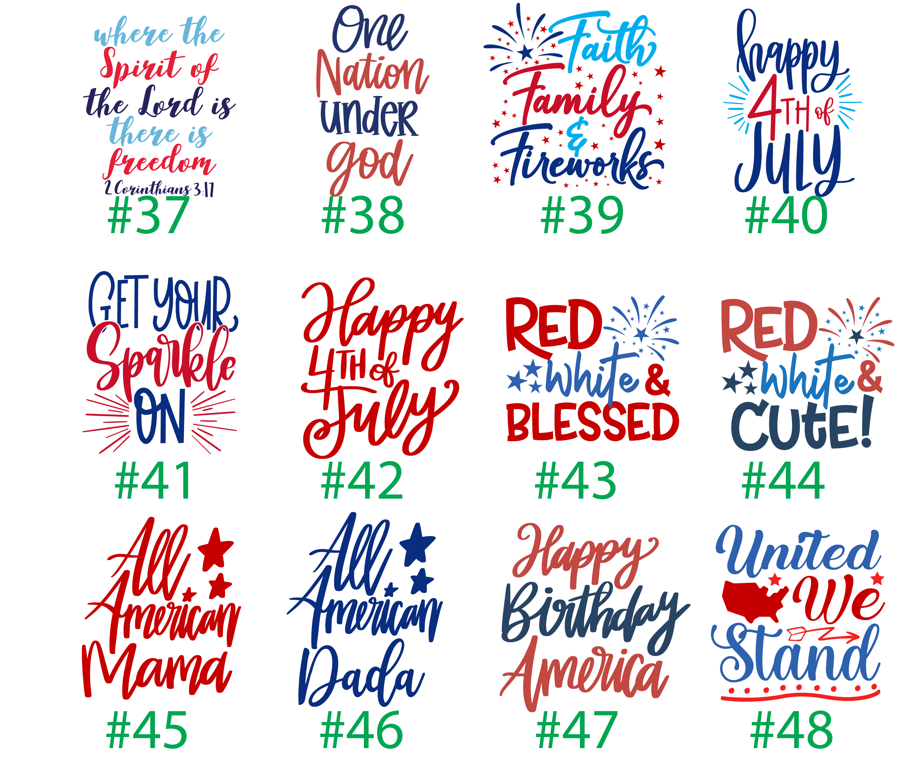 4th of July Printed Shirt