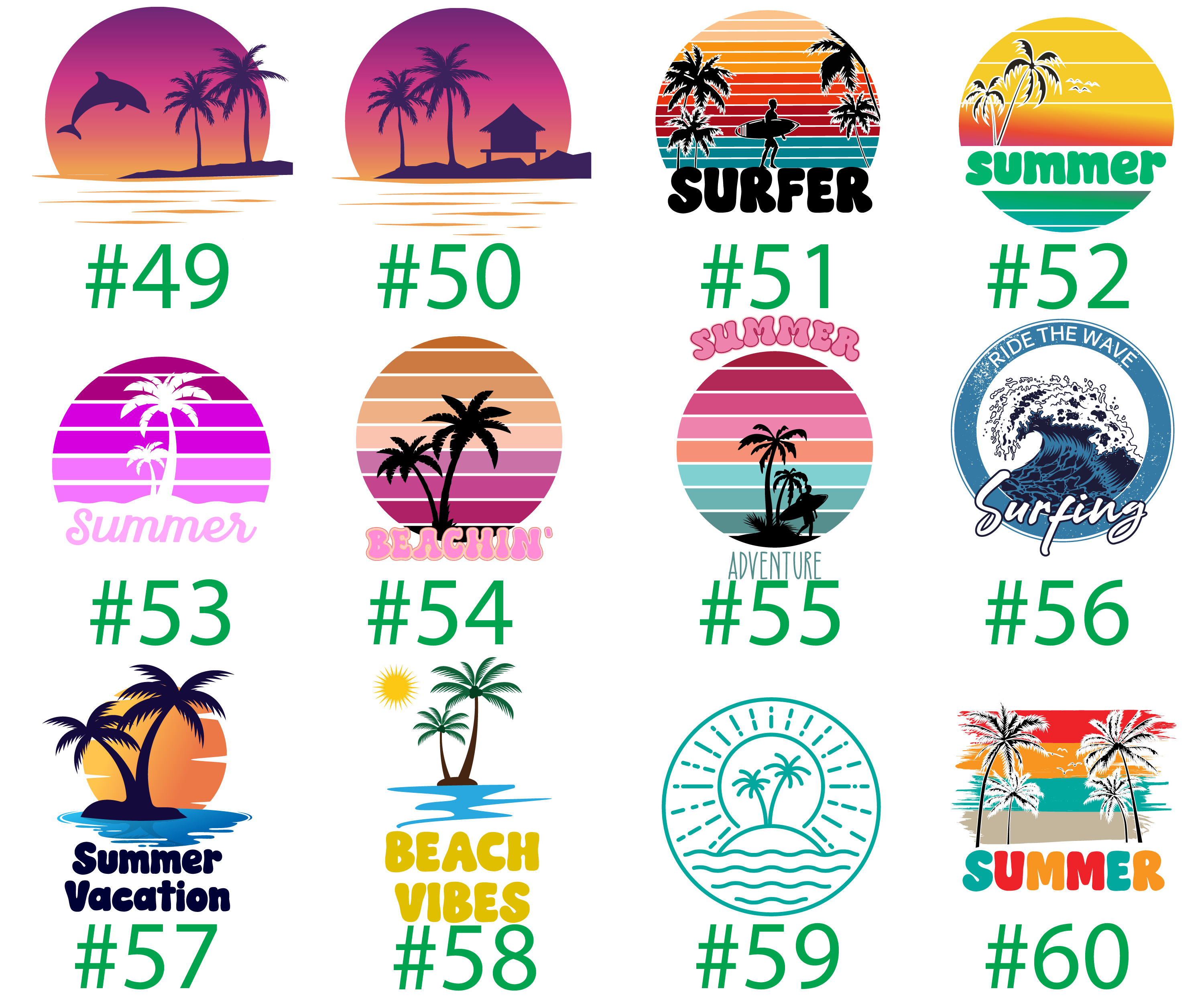 Beach Summer Family Vacation Matching Shirts