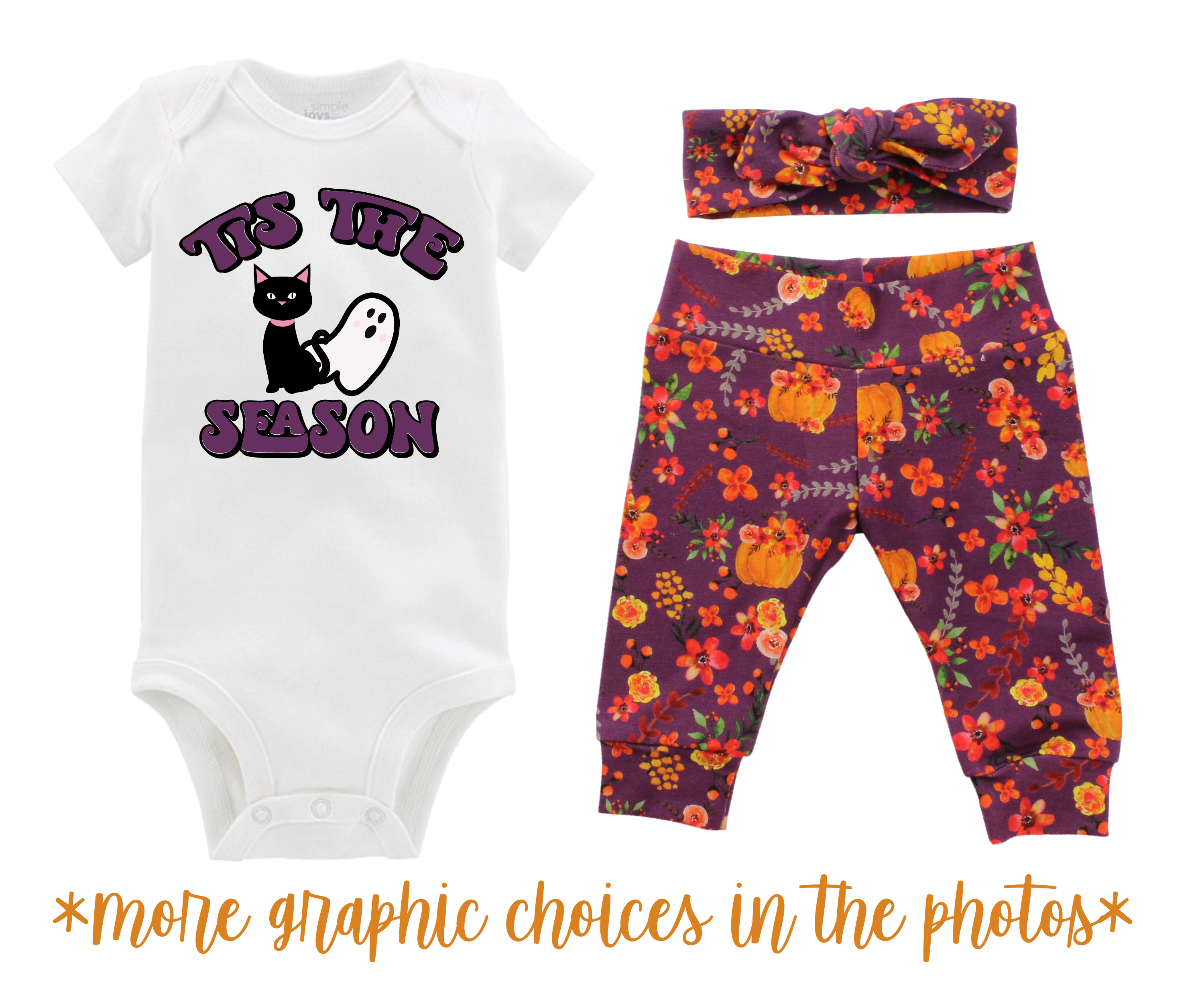 Thanksgiving Girl Mauve Fall Floral Baby Outfit