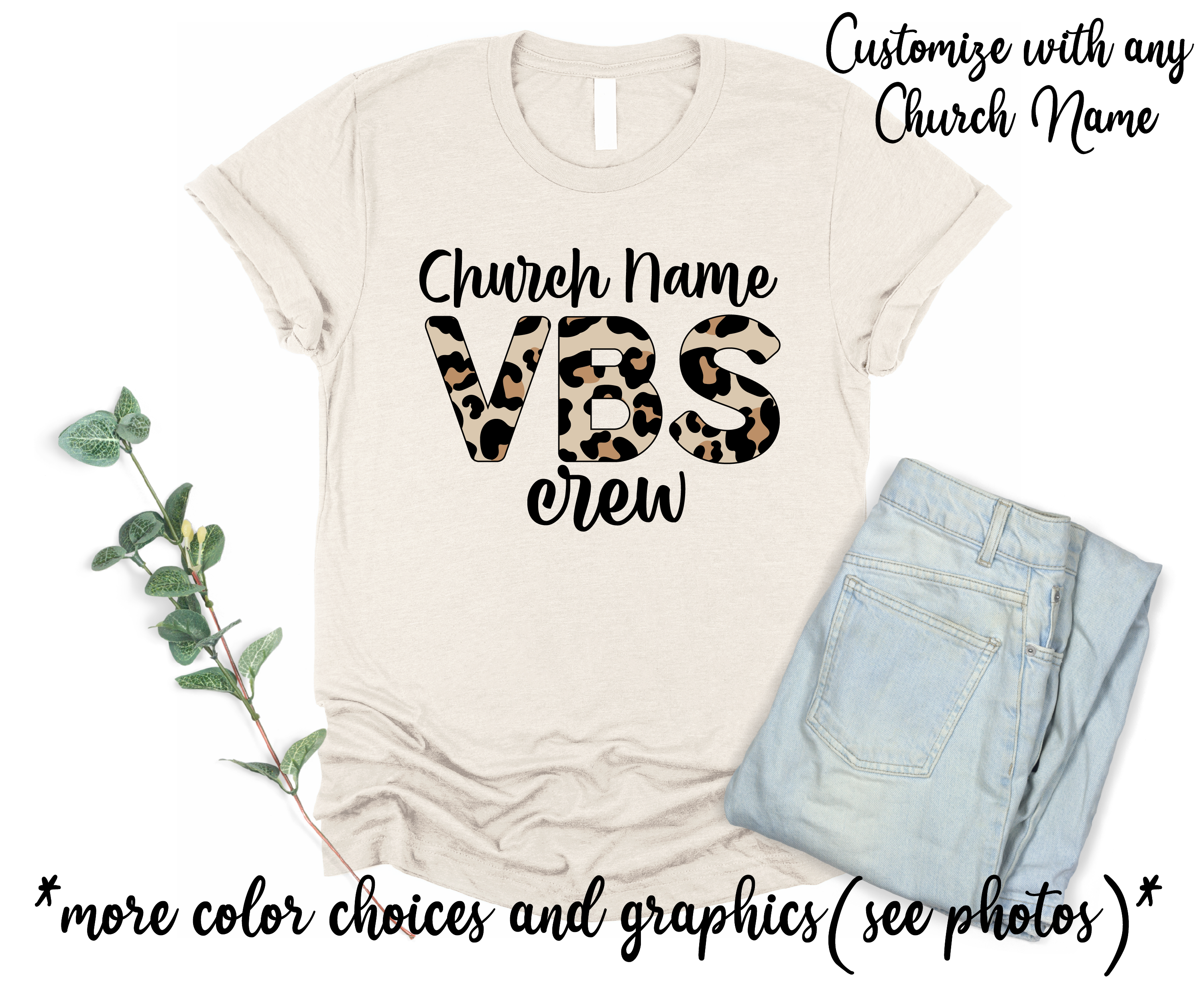 VBS Custom Church Name Vacation Bible School Team Shirts