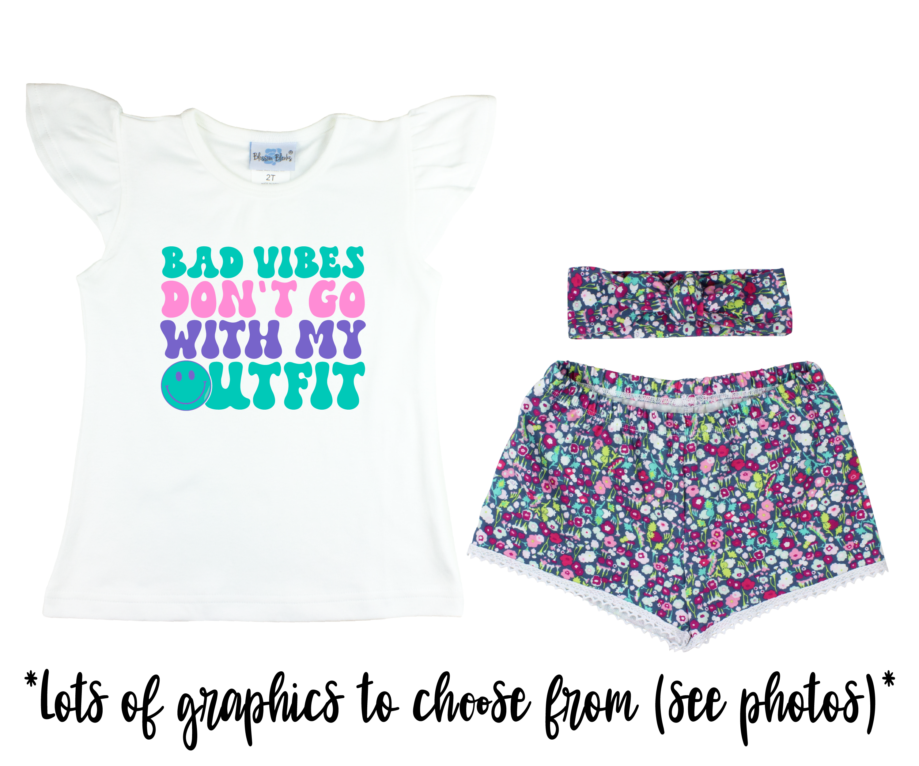 Girl Floral Baby Short Outfit