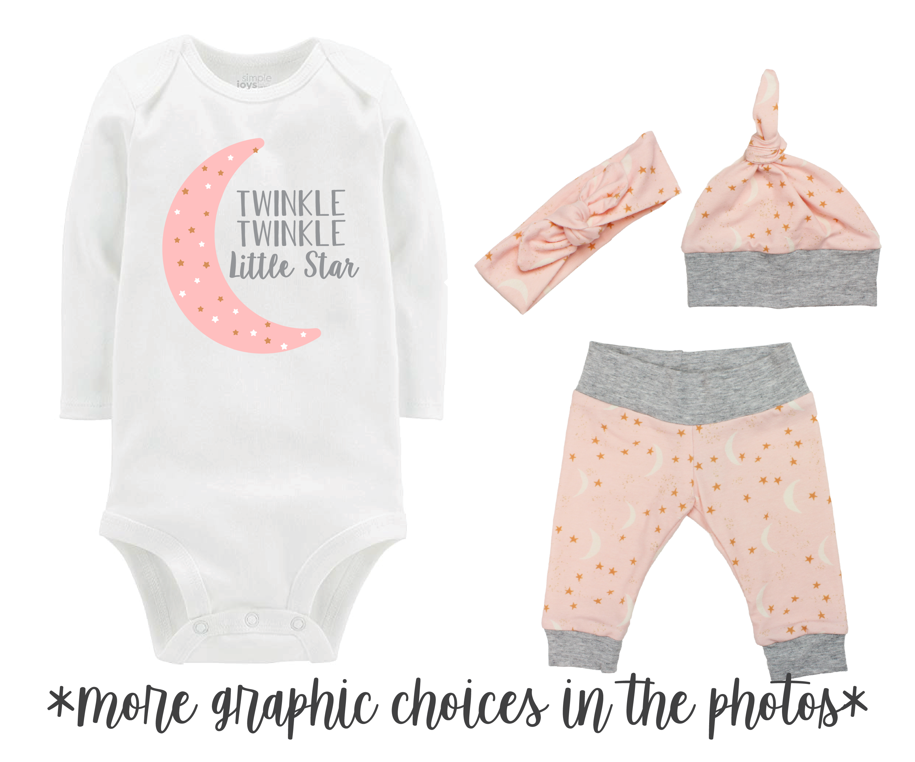Girl Moon Baby Outfit