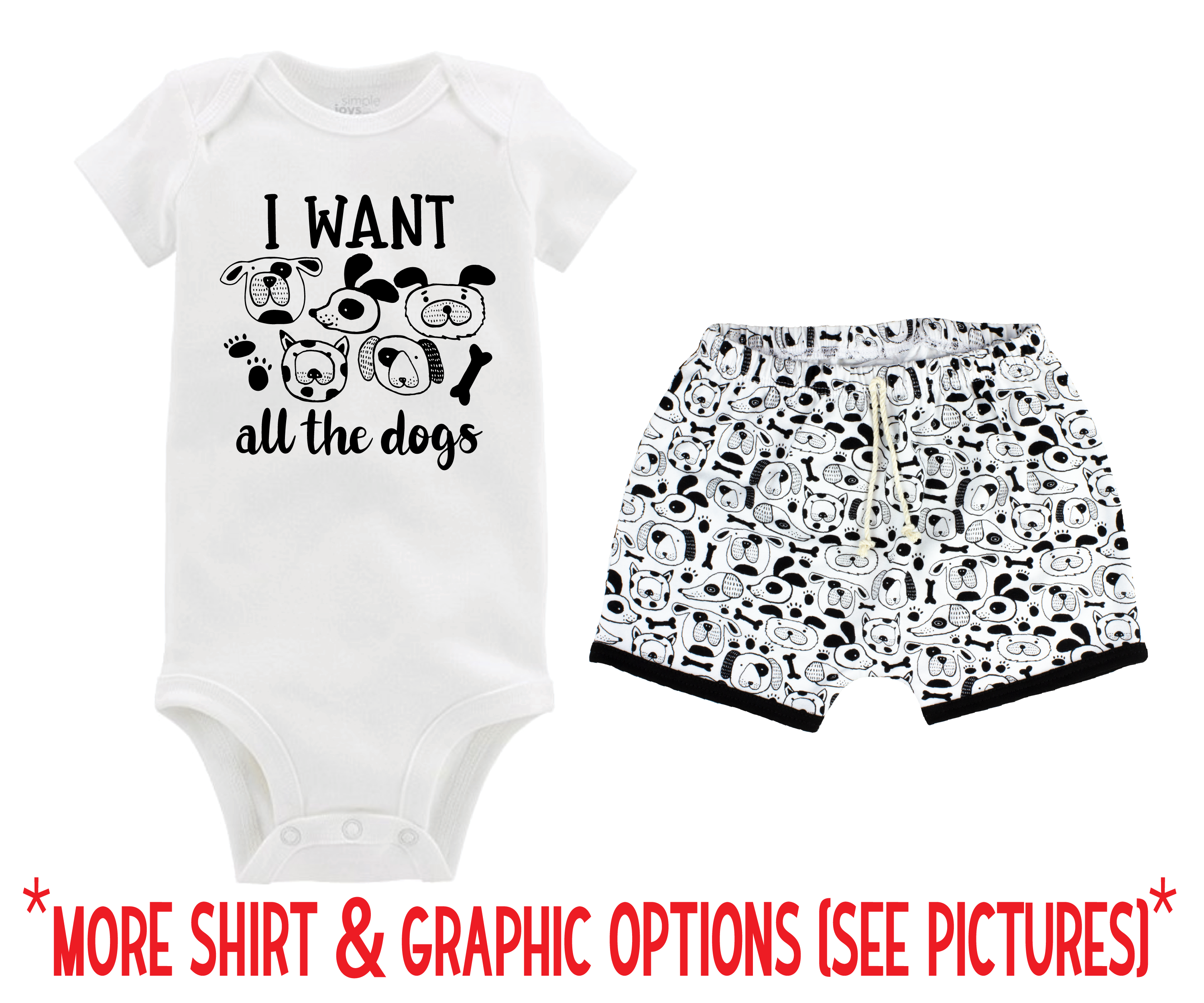 Dog Boy Short Outfit
