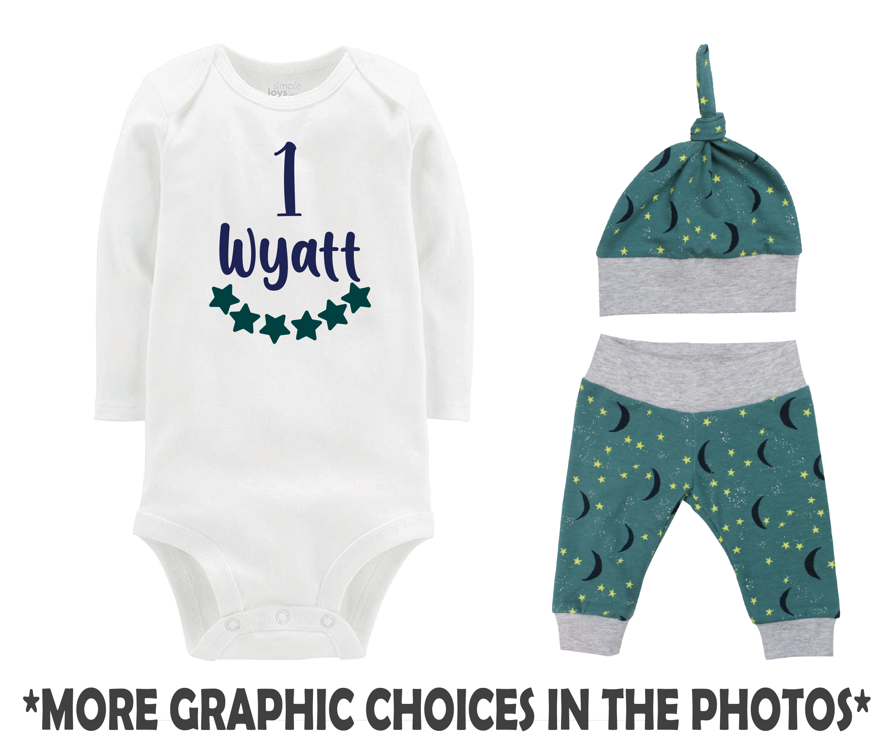 Boy Moons Baby Outfit