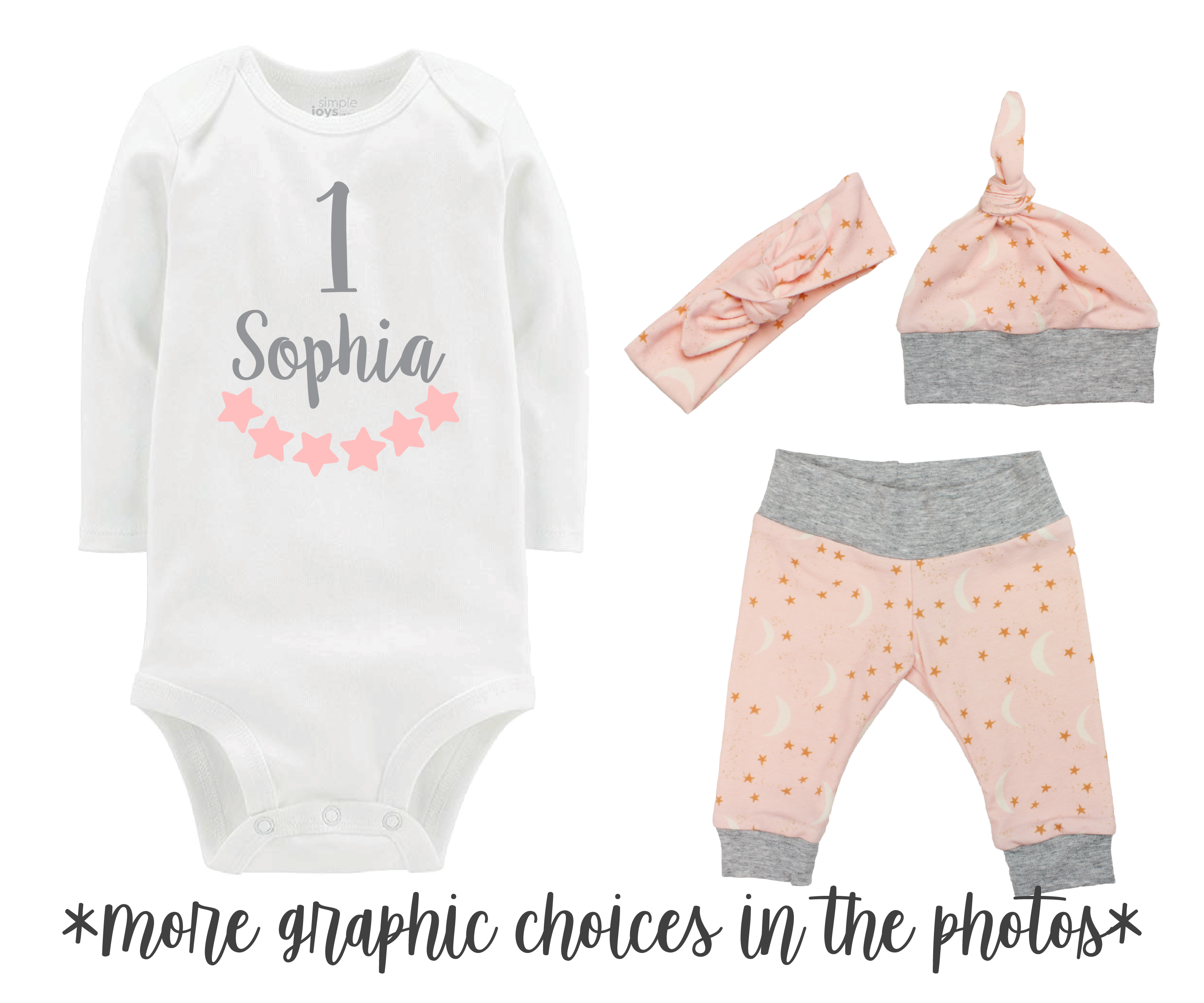 Girl Moon Baby Outfit