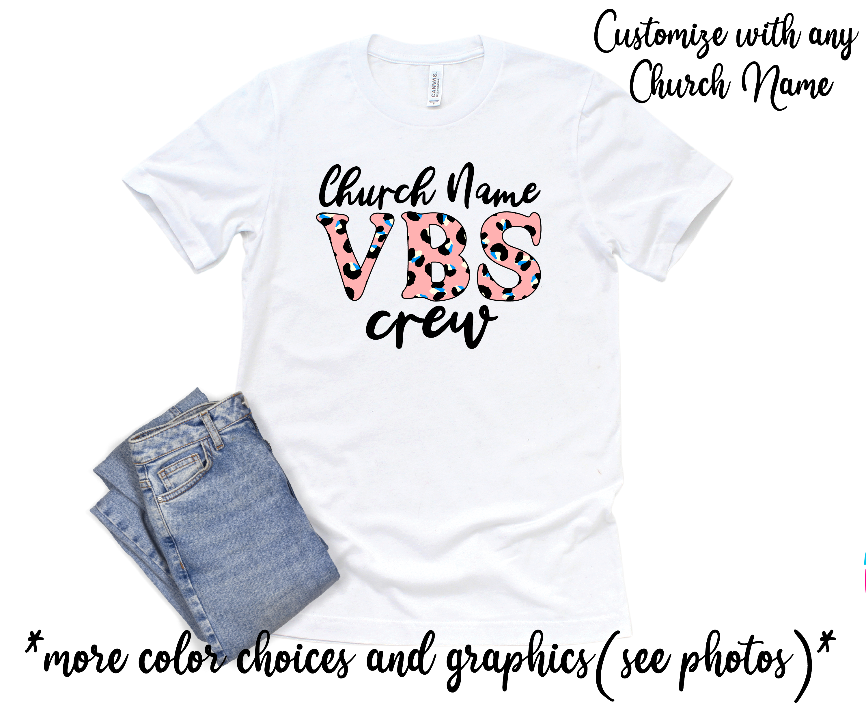 VBS Custom Church Name Vacation Bible School Team Shirts