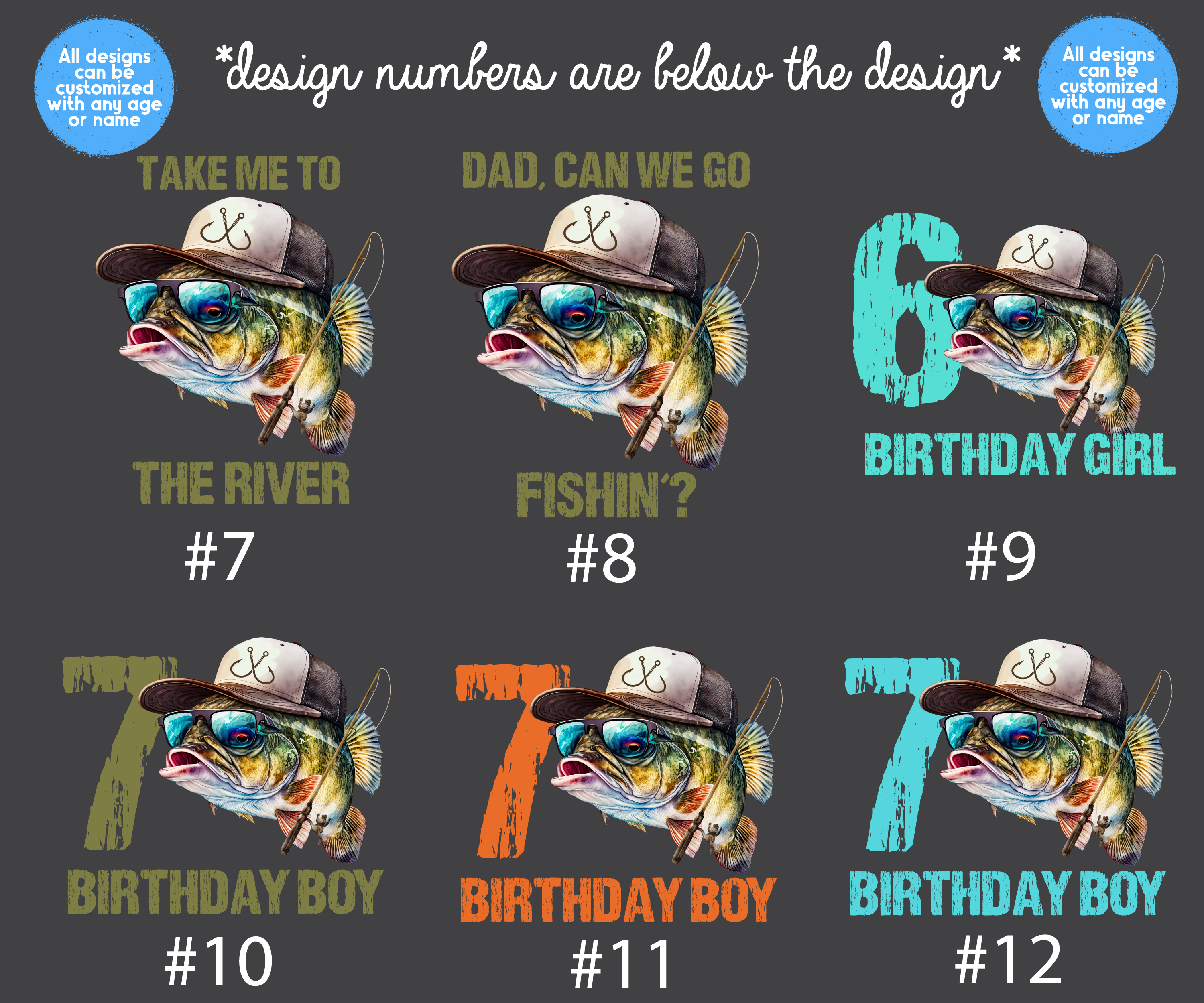 Birthday Girl Personalized Fishing Shirt MORE DESIGNS