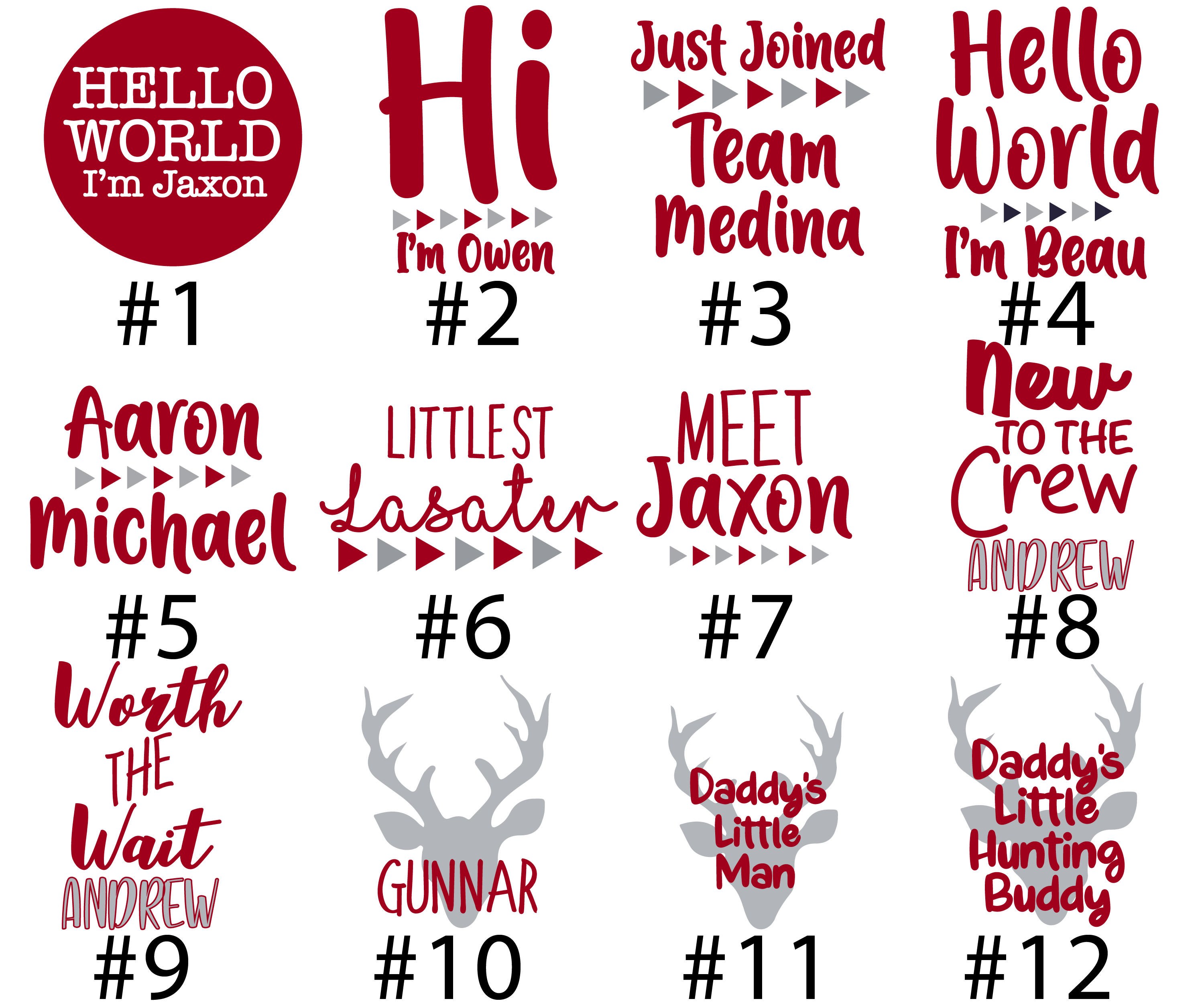 Red Deer Baby Boy Outfit