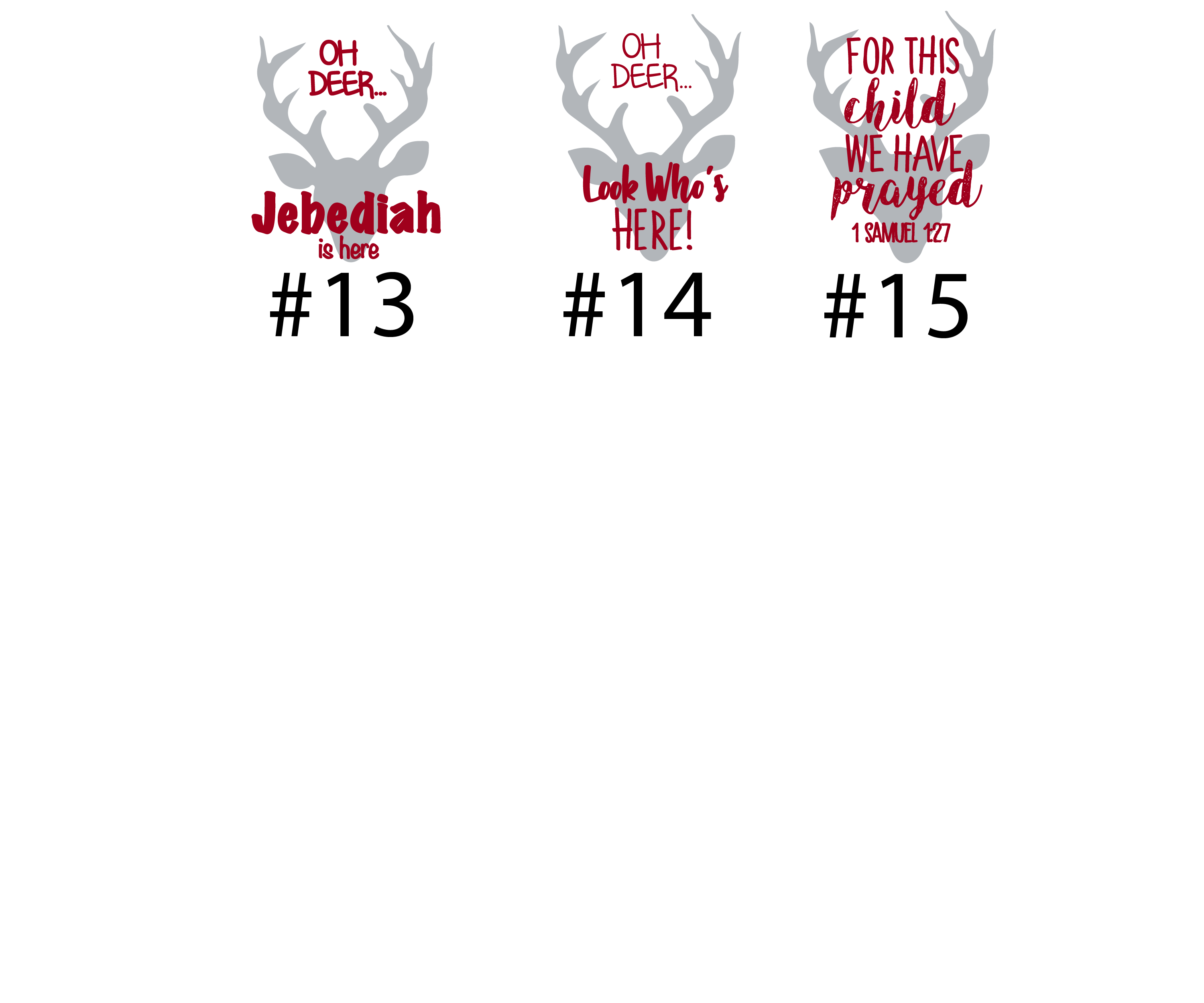 Red Deer Baby Boy Outfit