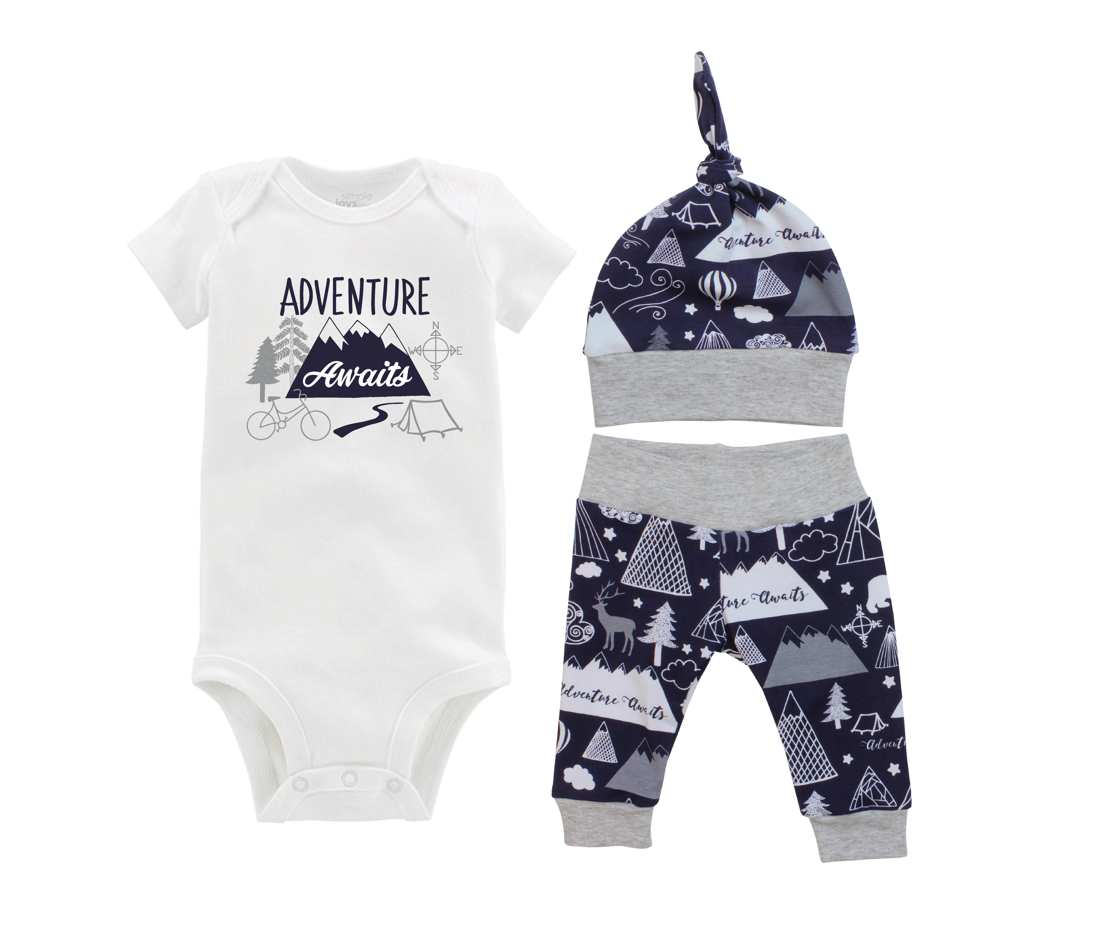 Navy Adventure Awaits Baby Outfit