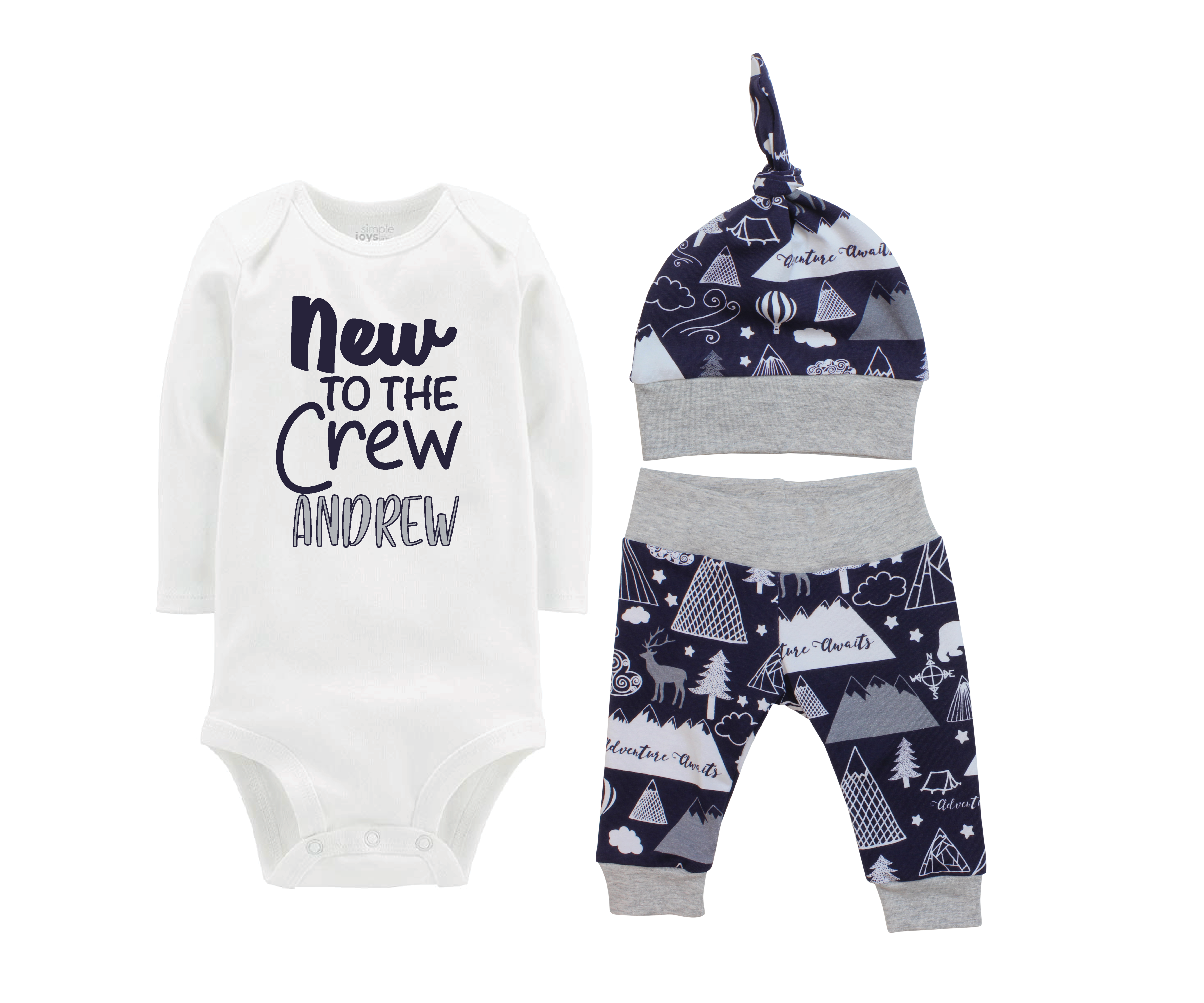 Navy Adventure Awaits Baby Outfit